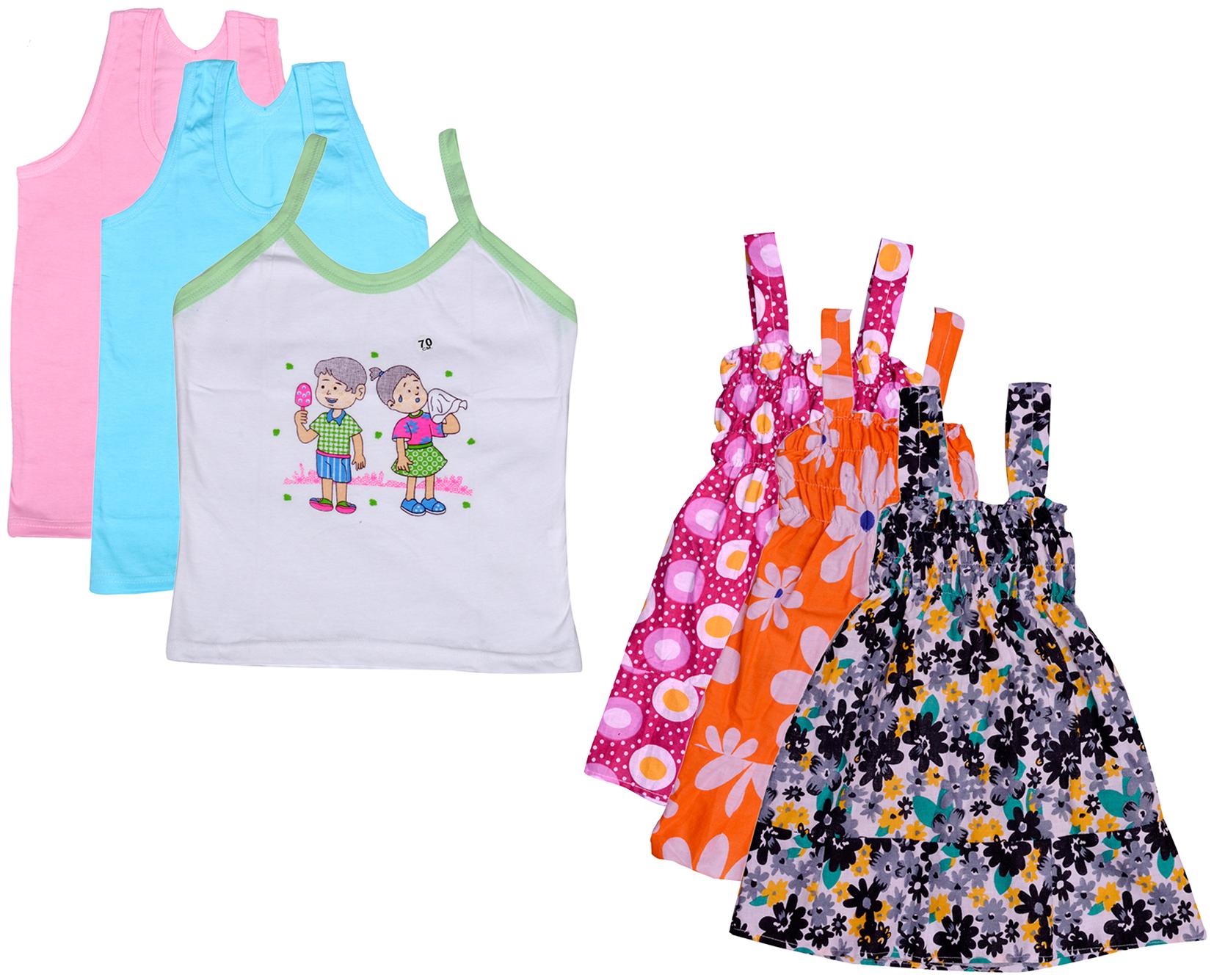 

Indiweaves Girl Cotton Printed Top - Multi