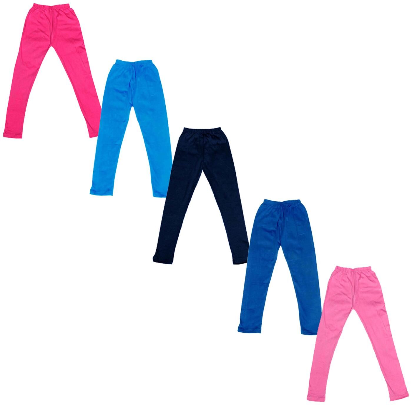 

Indiweaves Baby girl Cotton Solid Leggings - Multi