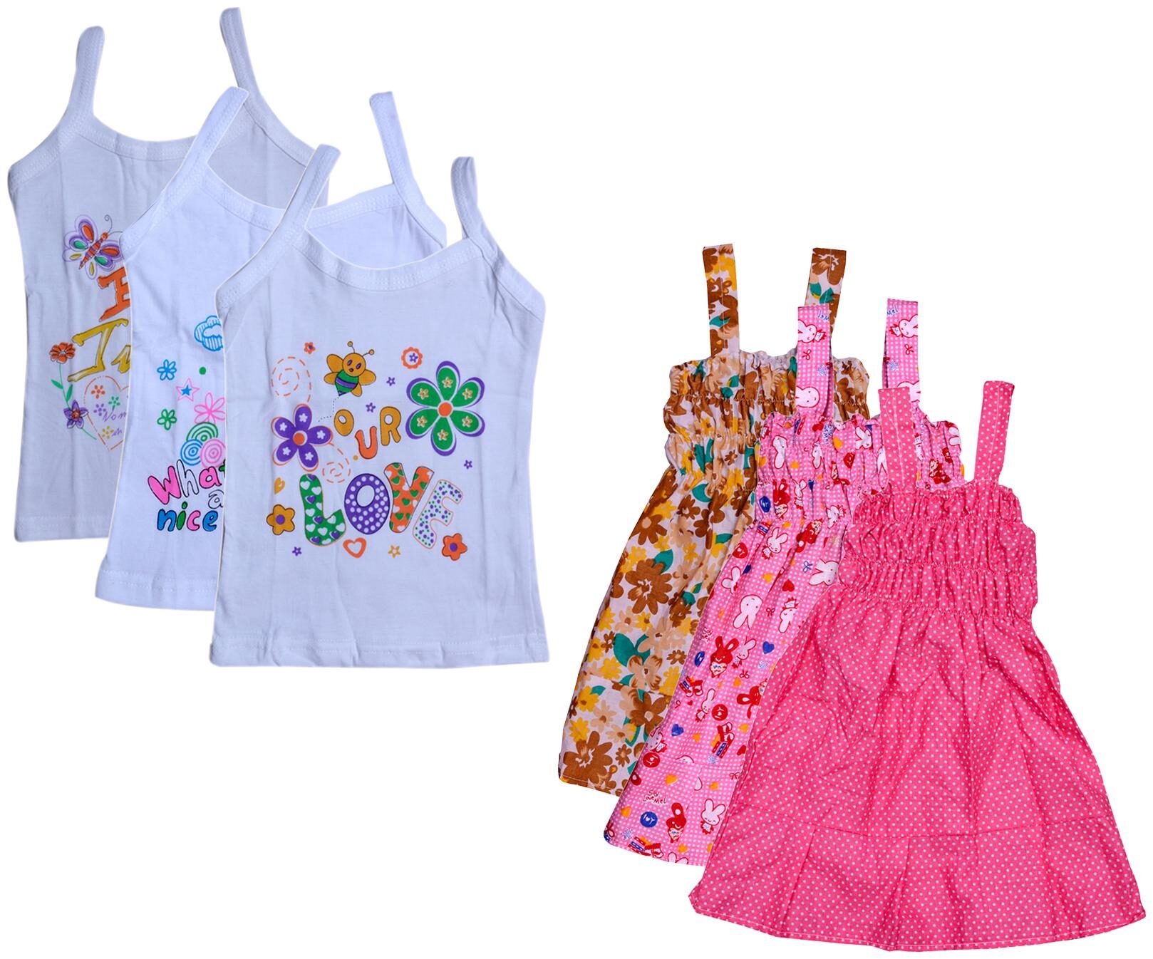 

Indiweaves Girl Cotton Printed Top - Multi