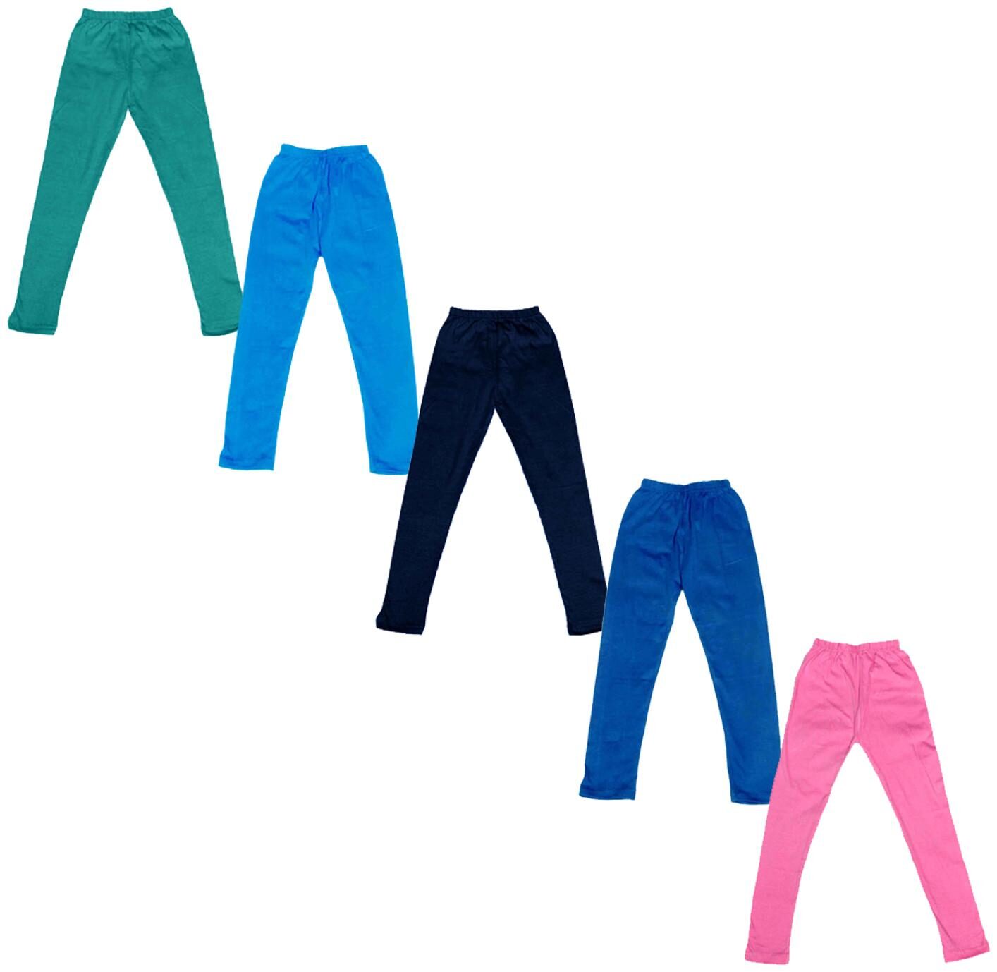 

Indiweaves Baby girl Cotton Solid Leggings - Multi