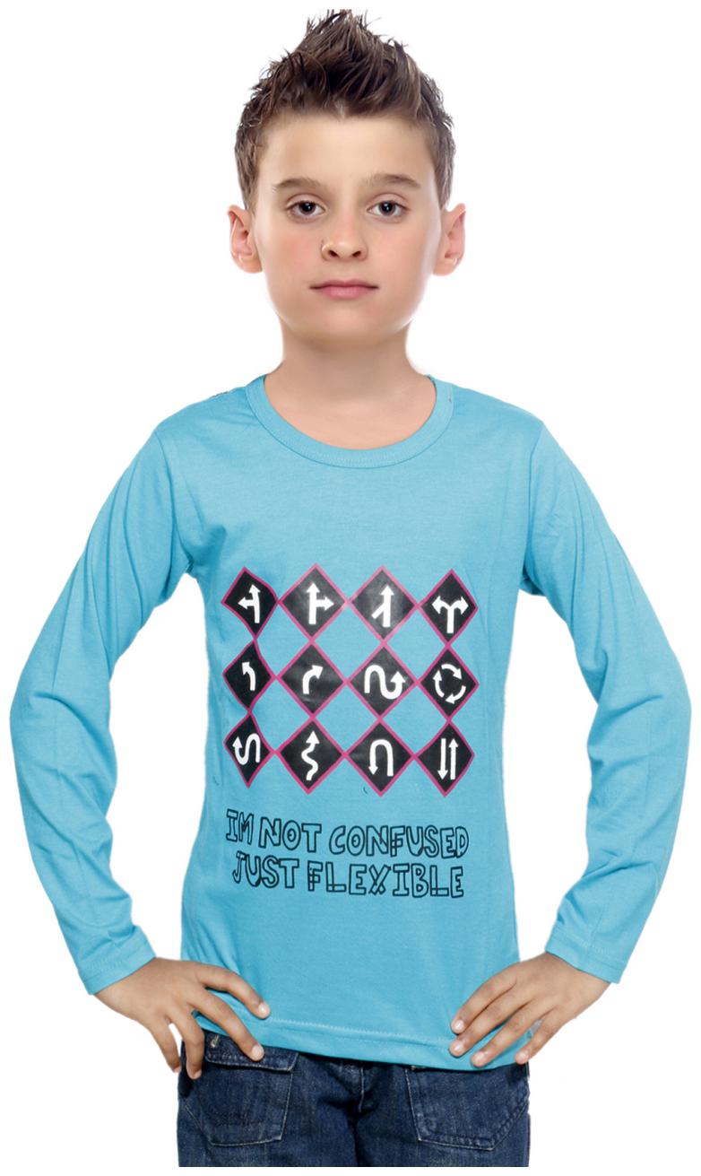 

Indiweaves Boy Cotton Printed T-shirt - Blue