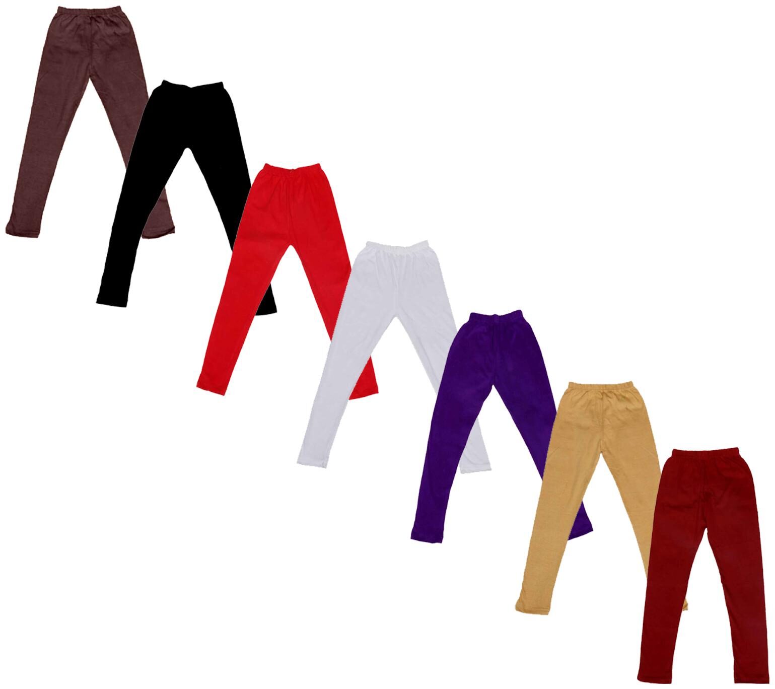 

Indiweaves Baby girl Cotton Solid Leggings - Multi