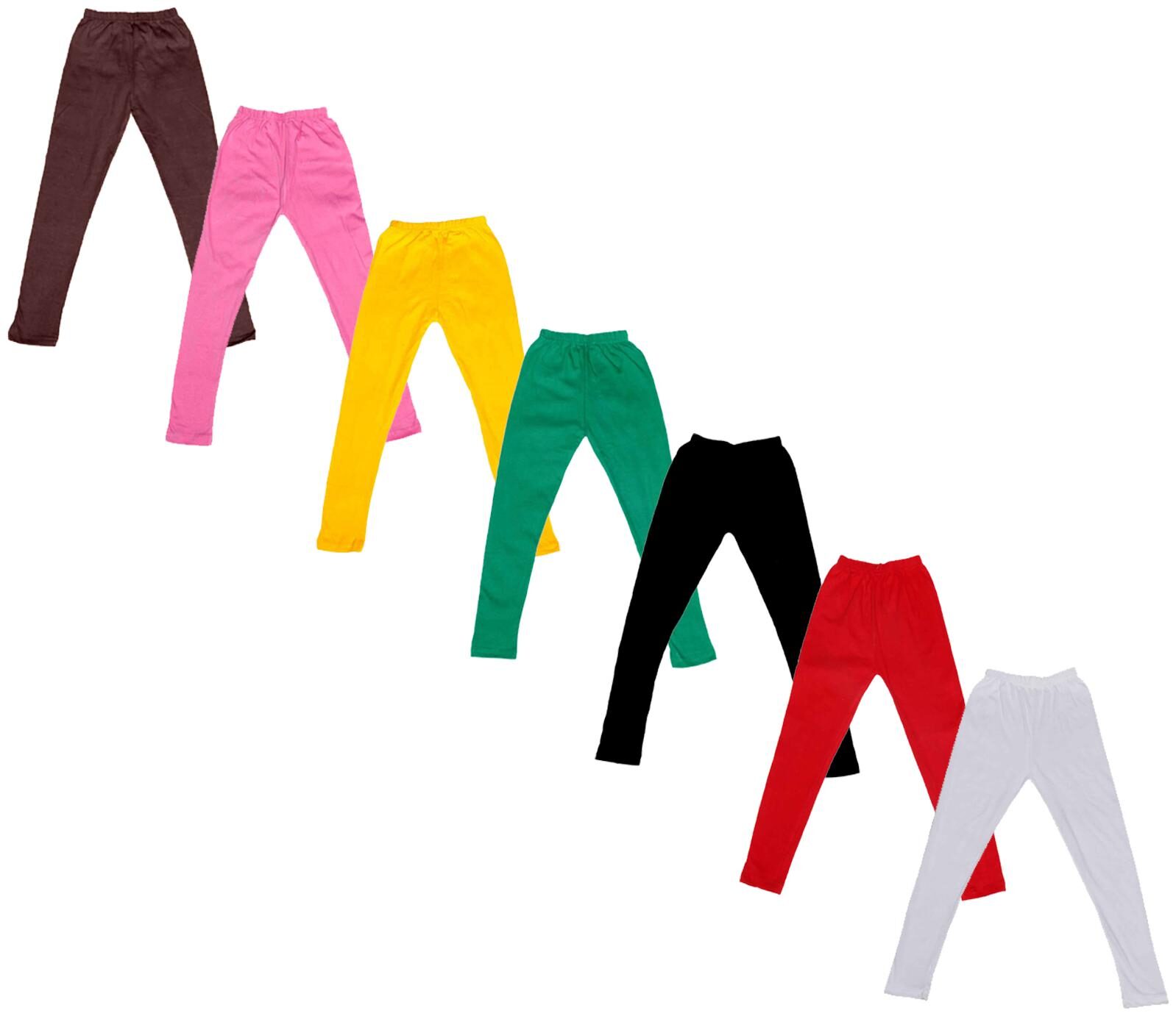 

Indiweaves Baby girl Cotton Solid Leggings - Multi