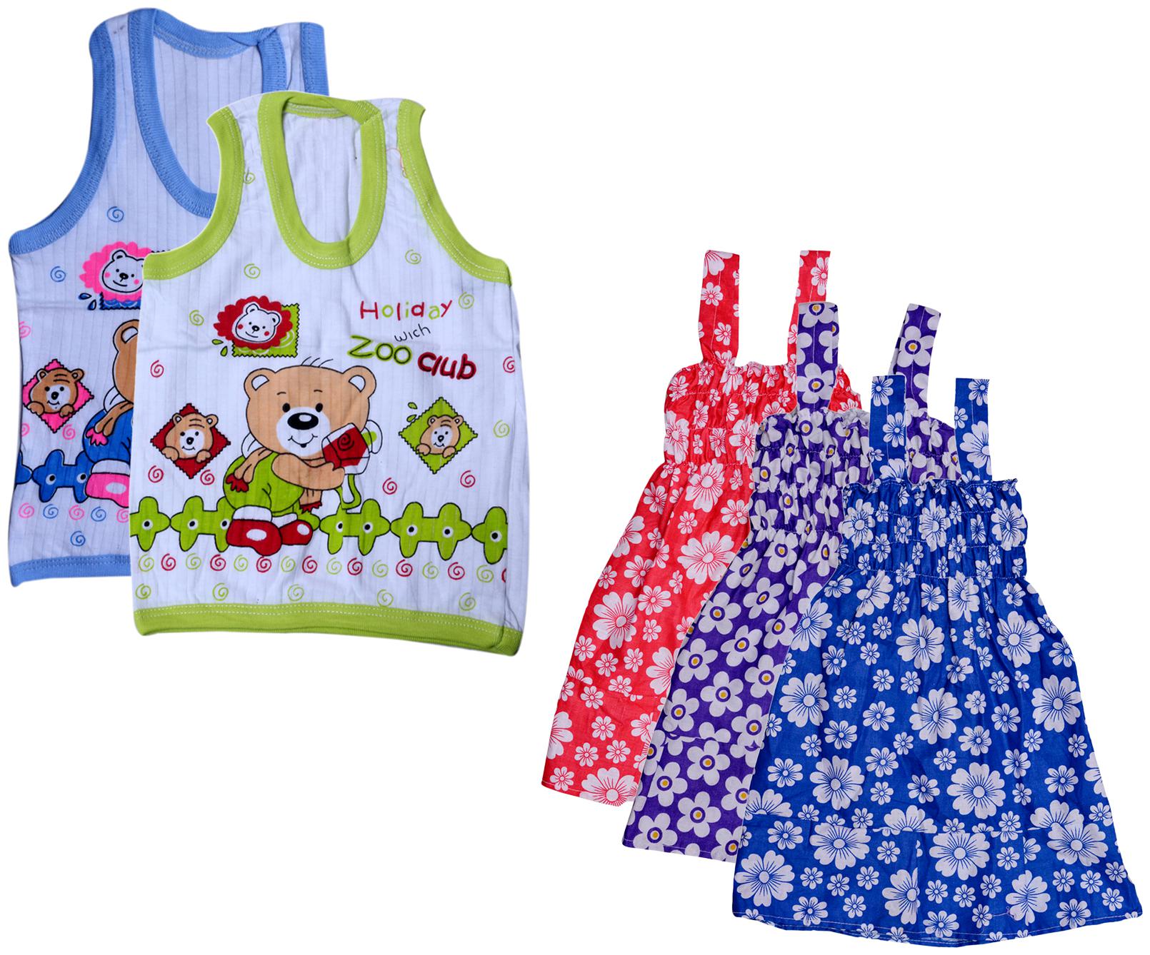 

Indiweaves Girl Cotton Printed Top - Multi