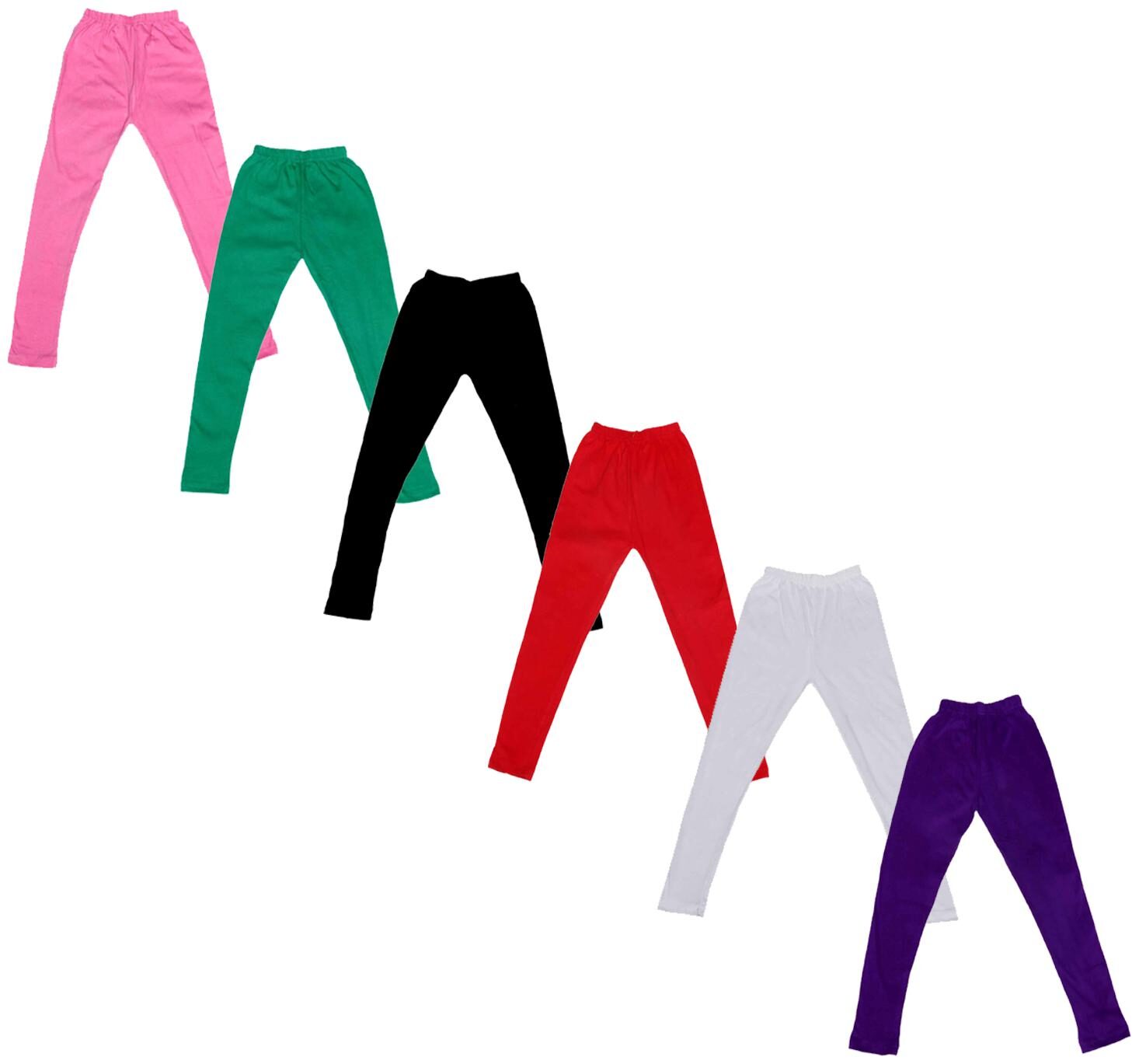 

Indiweaves Baby girl Cotton Solid Leggings - Multi