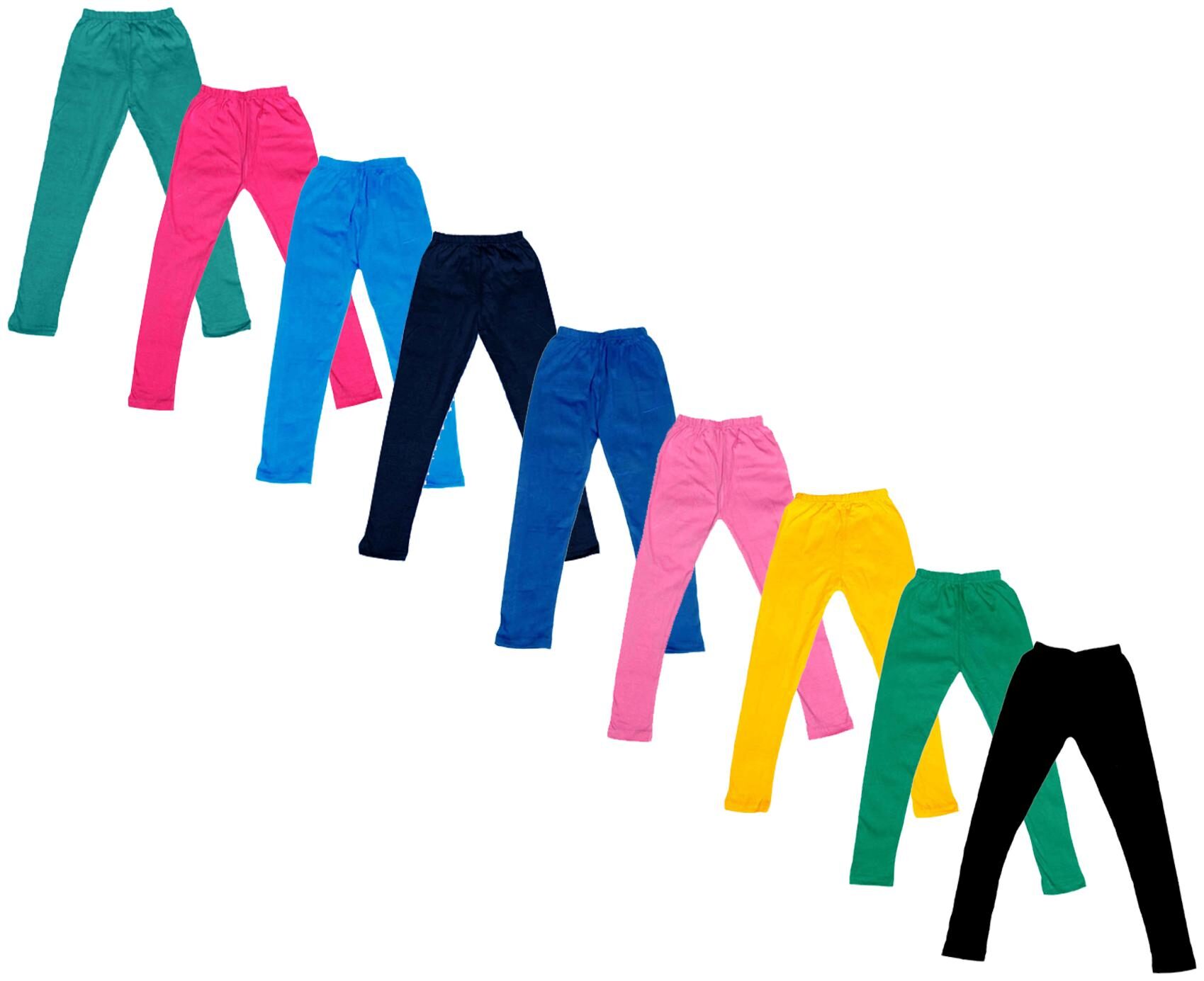 

Indiweaves Baby girl Cotton Solid Leggings - Multi