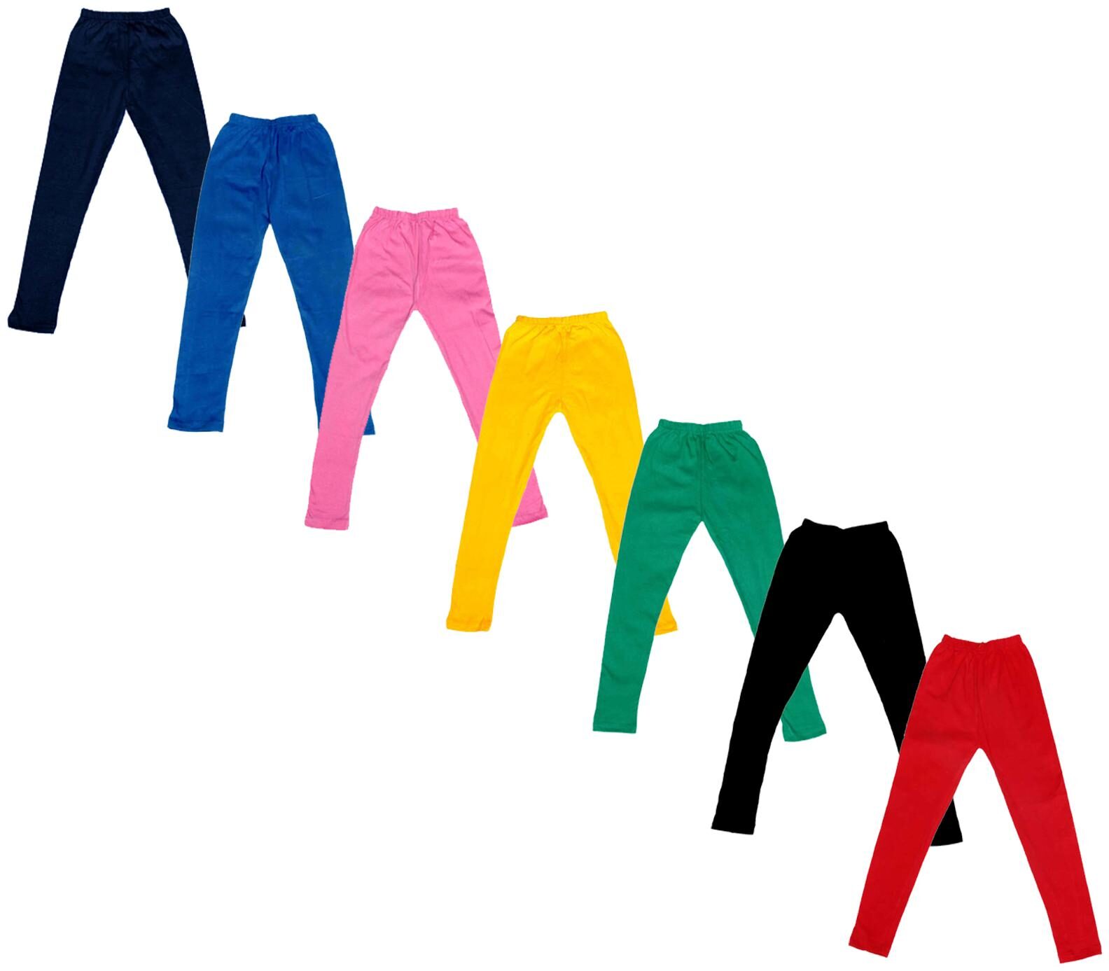 

Indiweaves Baby girl Cotton Solid Leggings - Multi