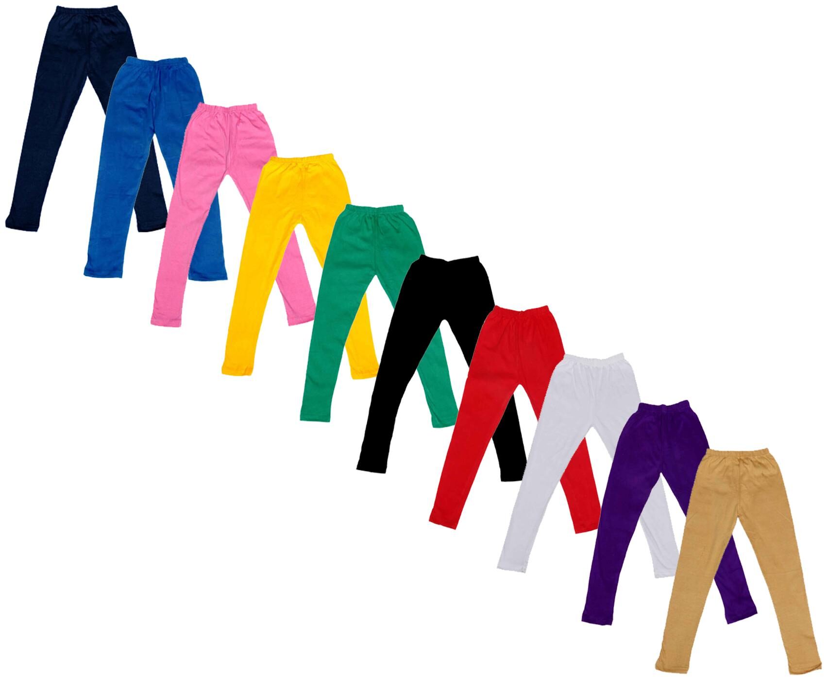 

Indiweaves Baby girl Cotton Solid Leggings - Multi