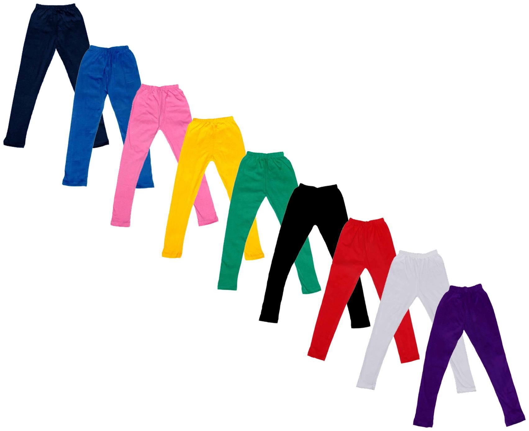 

Indiweaves Baby girl Cotton Solid Leggings - Multi