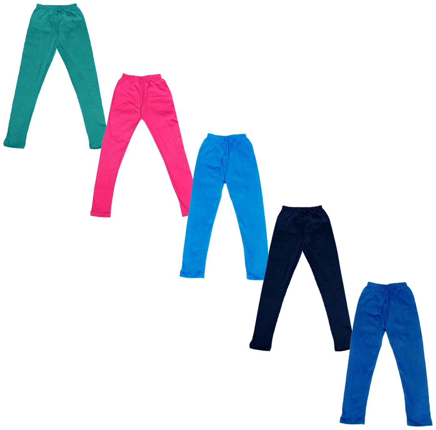 

Indiweaves Baby girl Cotton Solid Leggings - Multi