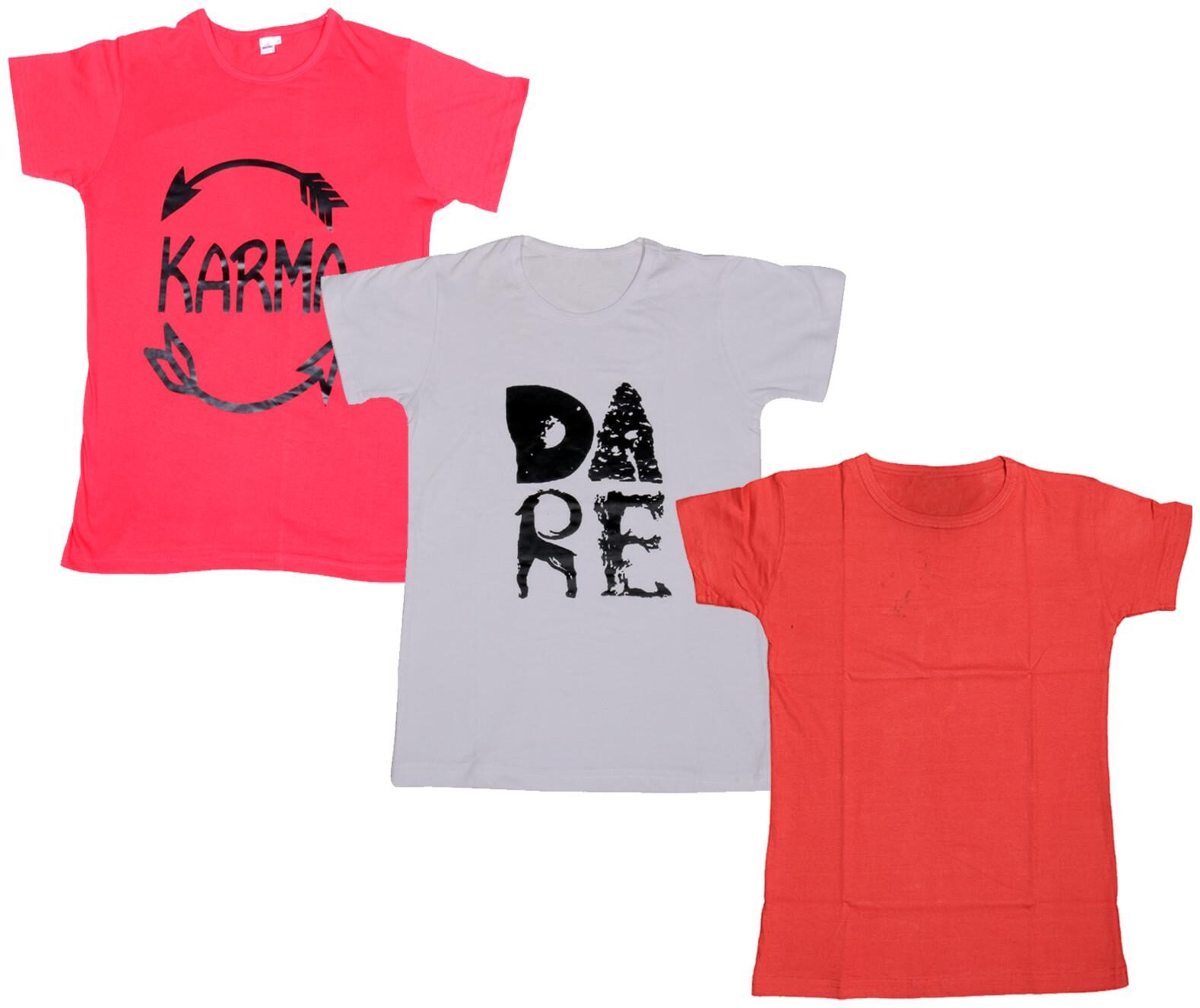 

Indiweaves Boy Cotton Solid T-shirt - Multi