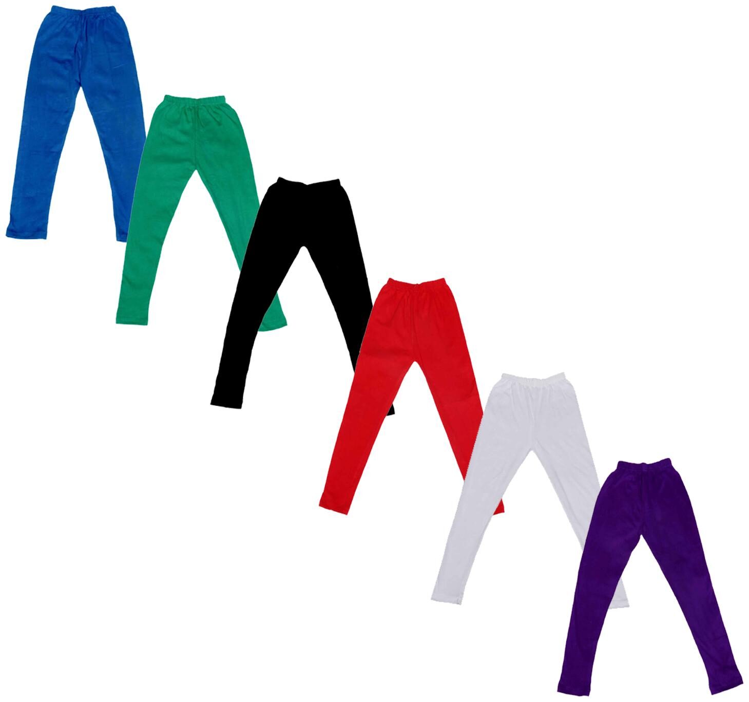 

Indiweaves Baby girl Cotton Solid Leggings - Multi