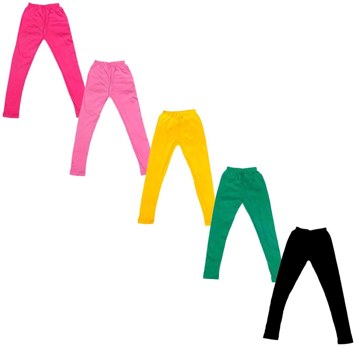 

Indiweaves Baby girl Cotton Solid Leggings - Multi