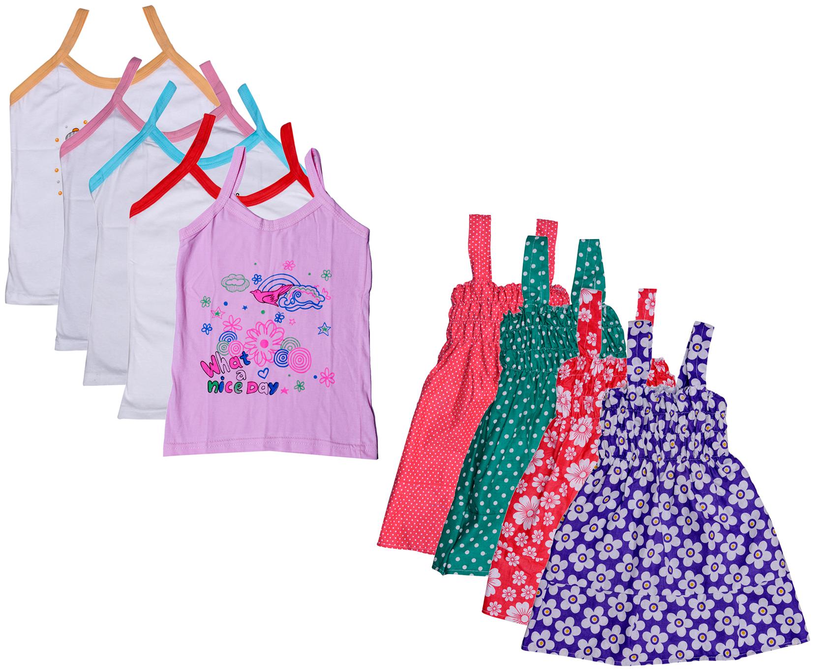 

Indiweaves Girl Cotton Printed Top - Multi