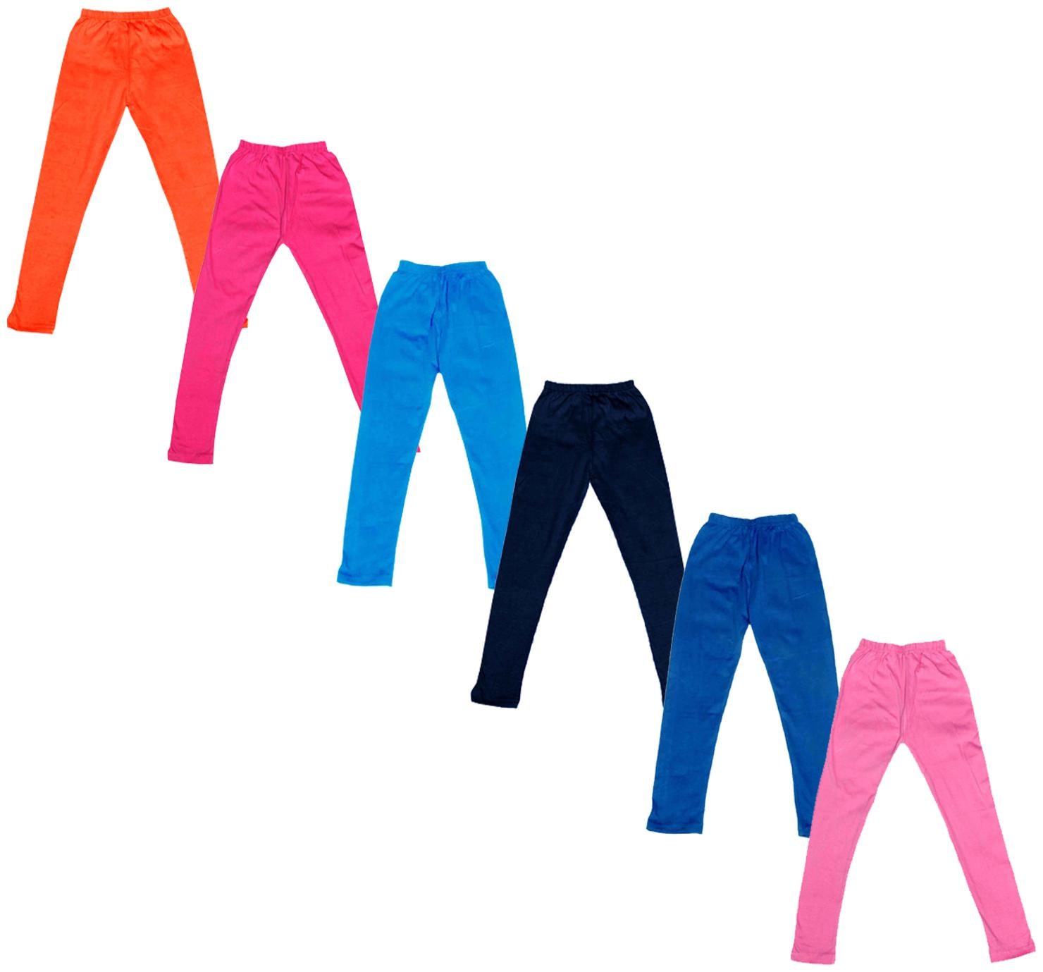 

Indiweaves Baby girl Cotton Solid Leggings - Multi