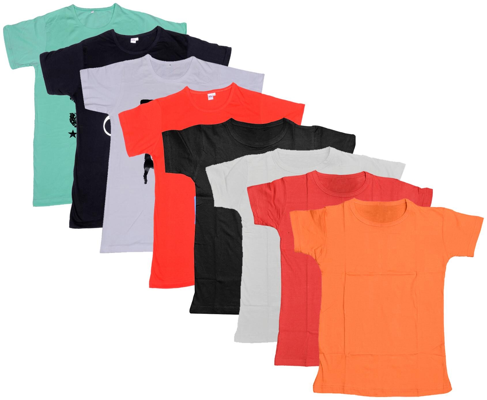 

Indiweaves Boy Cotton Solid T-shirt - Multi