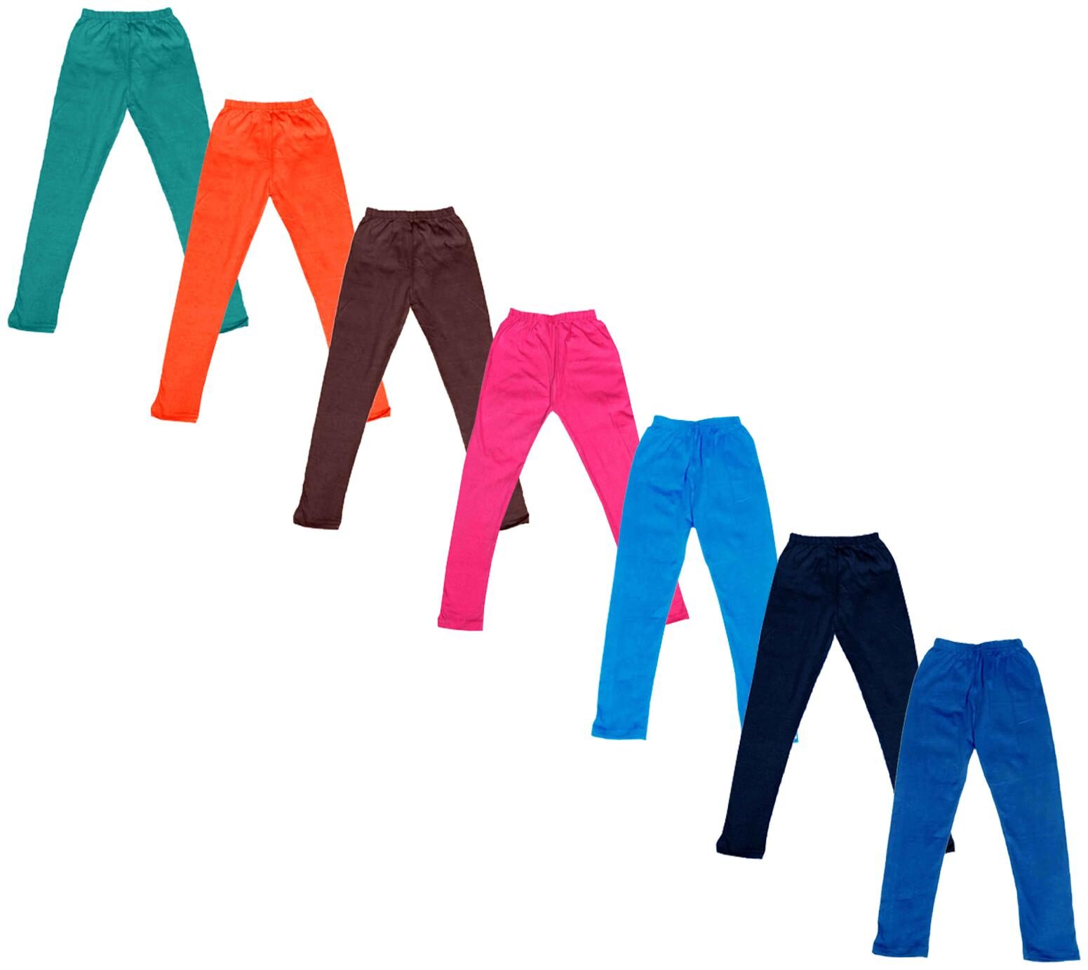 

Indiweaves Baby girl Cotton Solid Leggings - Multi