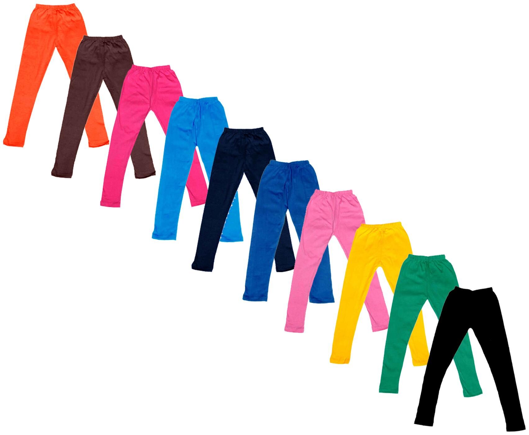 

Indiweaves Baby girl Cotton Solid Leggings - Multi