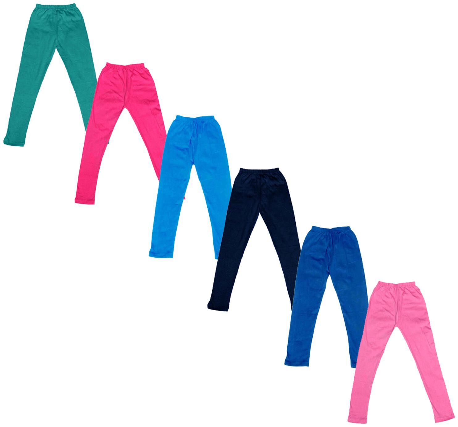

Indiweaves Baby girl Cotton Solid Leggings - Multi