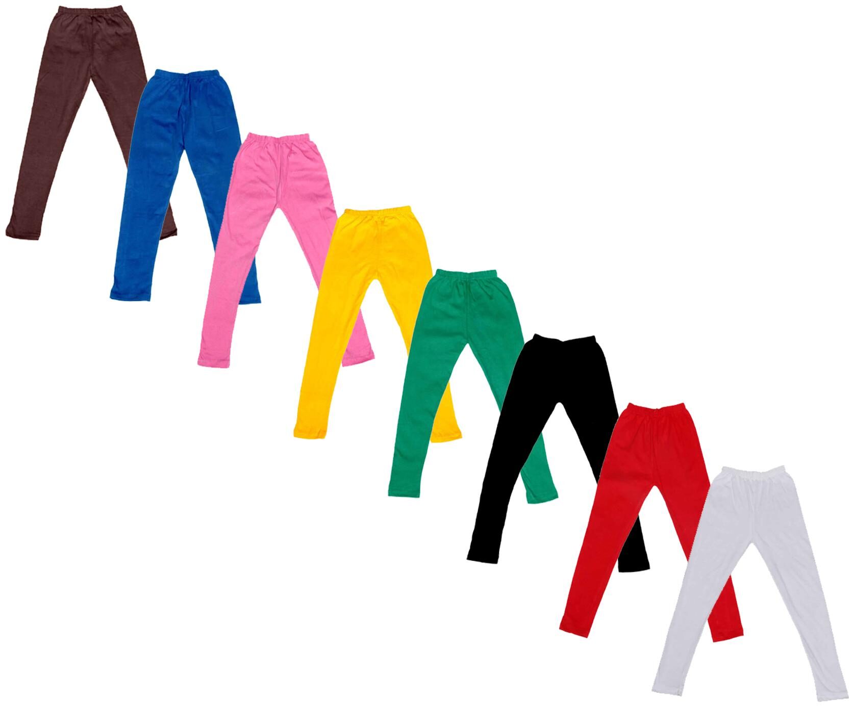 

Indiweaves Baby girl Cotton Solid Leggings - Multi