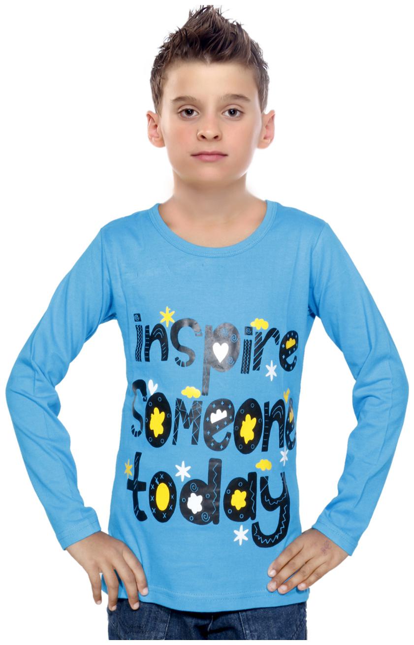 

Indiweaves Boy Cotton Printed T-shirt - Blue