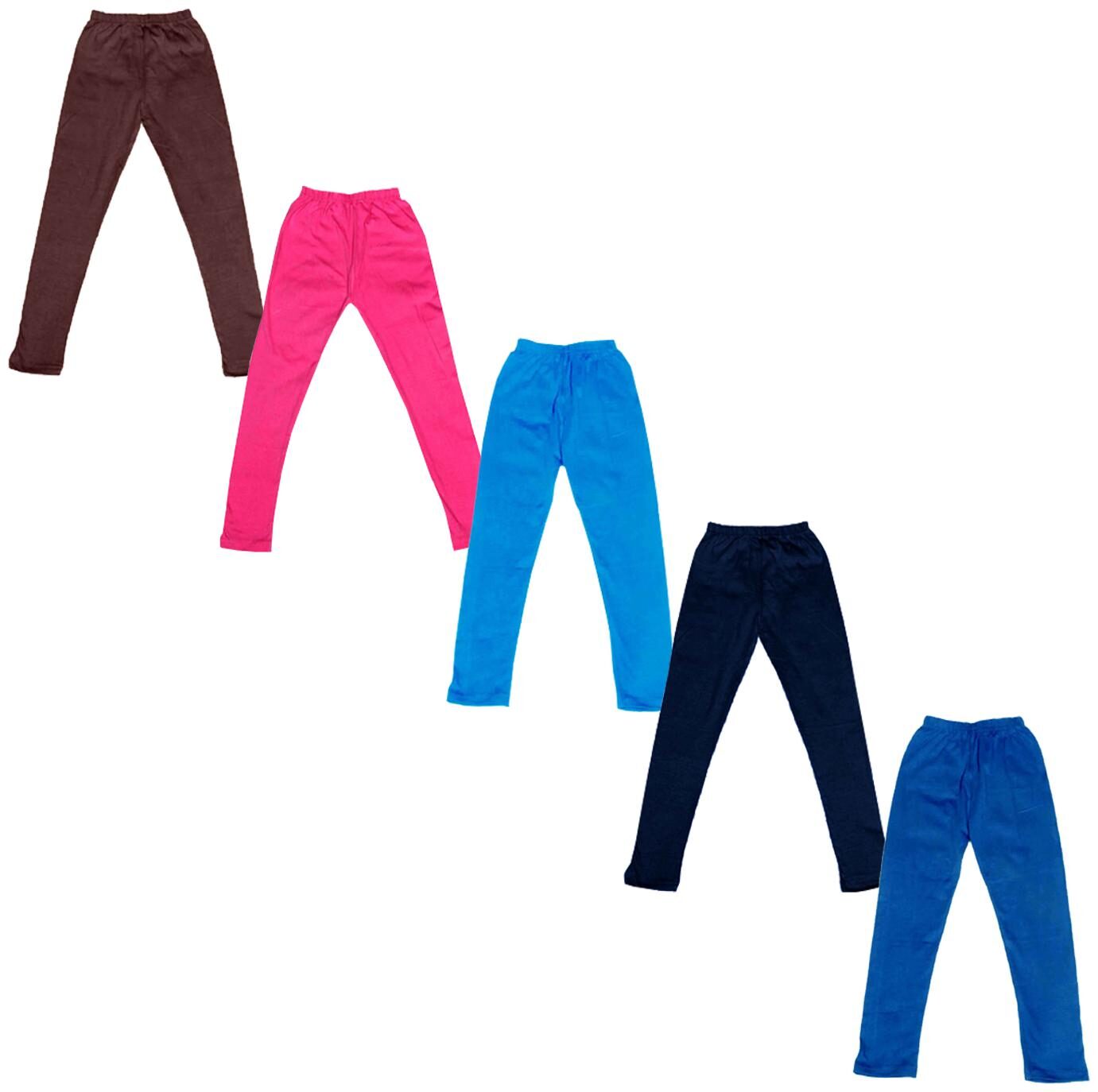 

Indiweaves Baby girl Cotton Solid Leggings - Multi