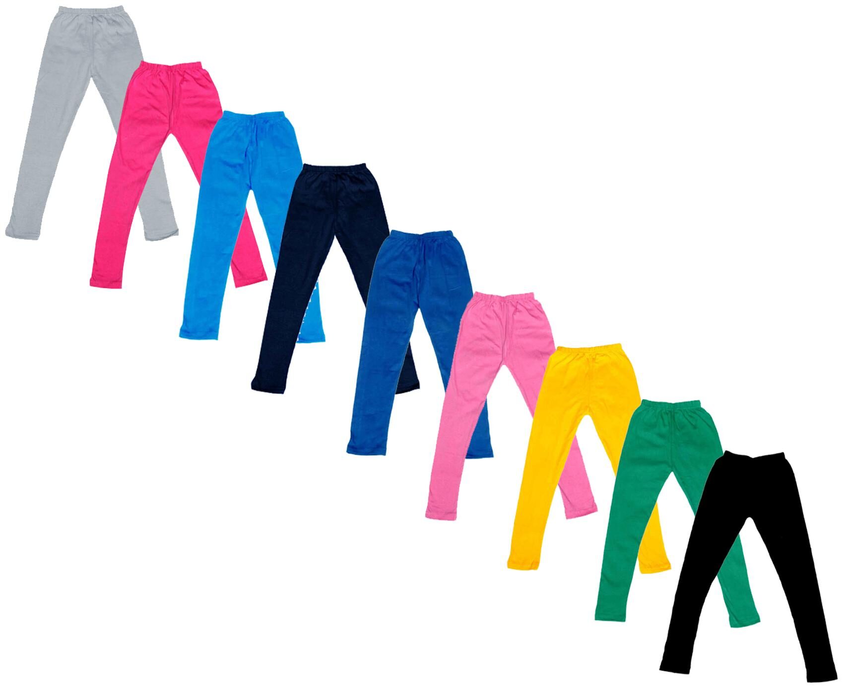 

Indiweaves Baby girl Cotton Solid Leggings - Multi