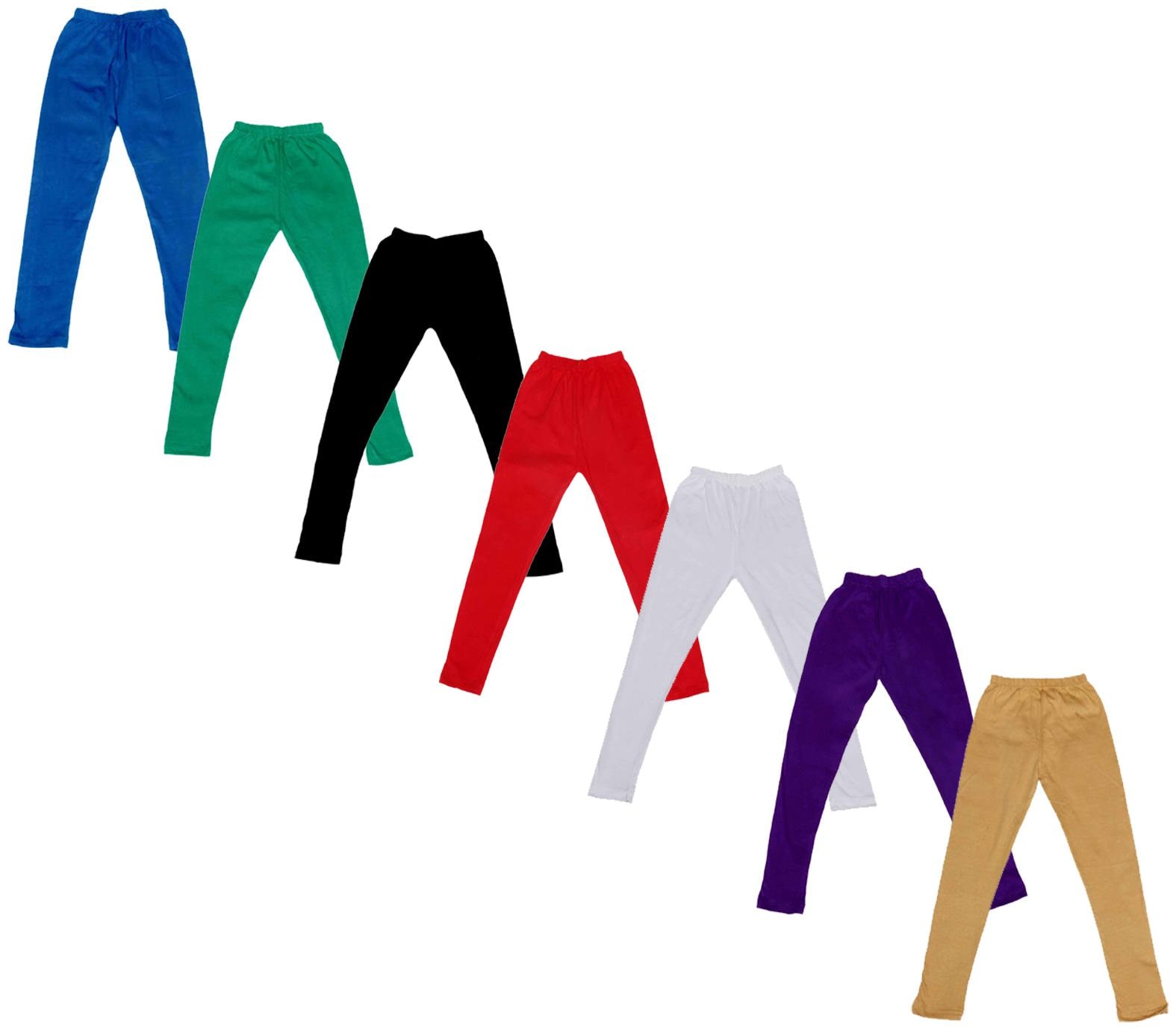 

Indiweaves Baby girl Cotton Solid Leggings - Multi