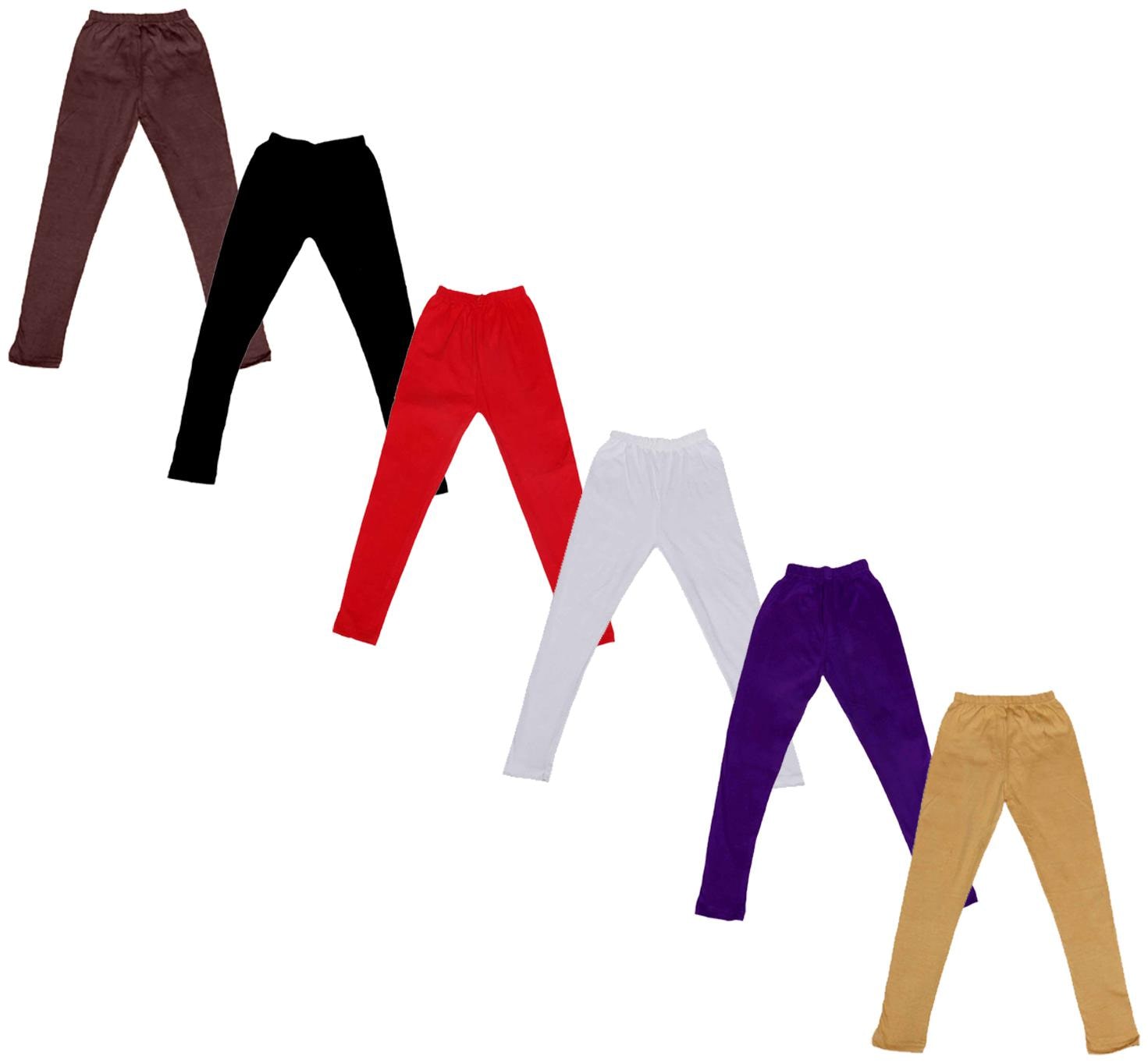 

Indiweaves Baby girl Cotton Solid Leggings - Multi