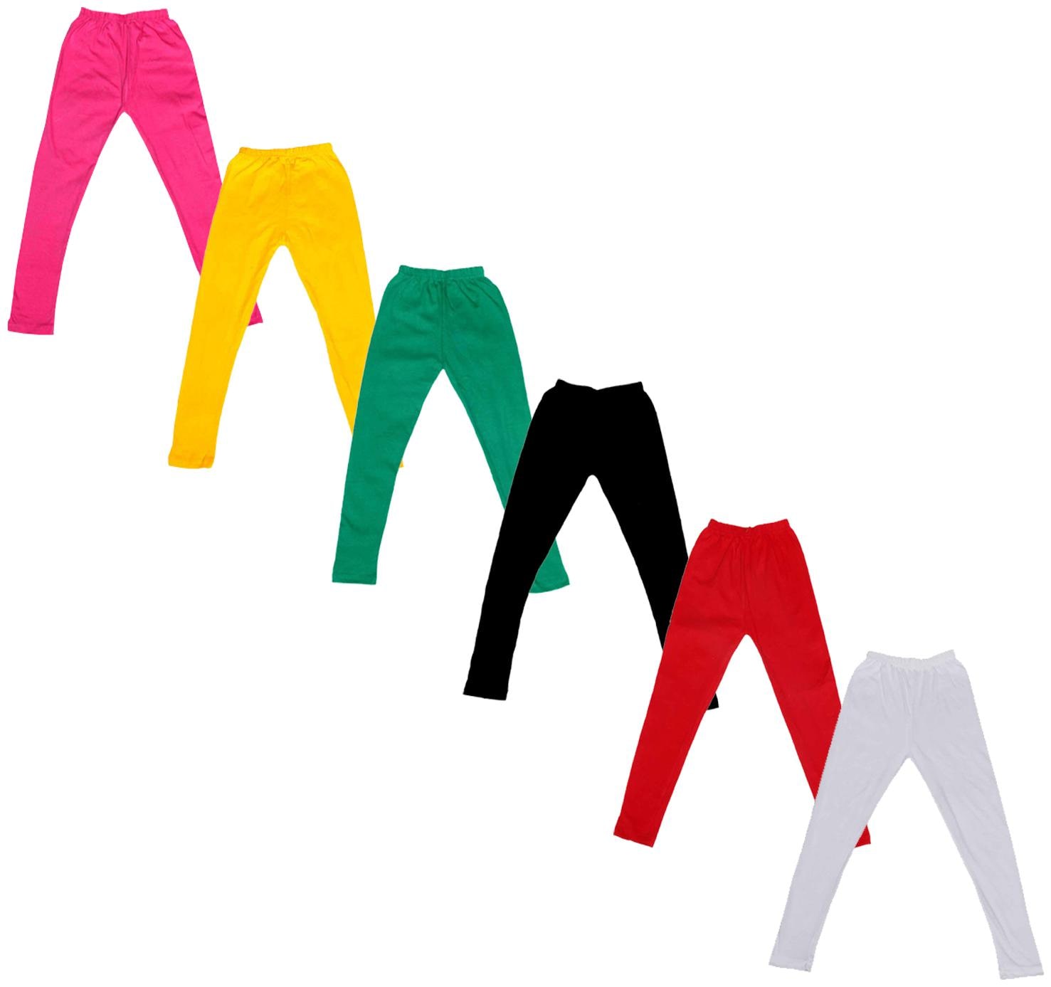 

Indiweaves Baby girl Cotton Solid Leggings - Multi