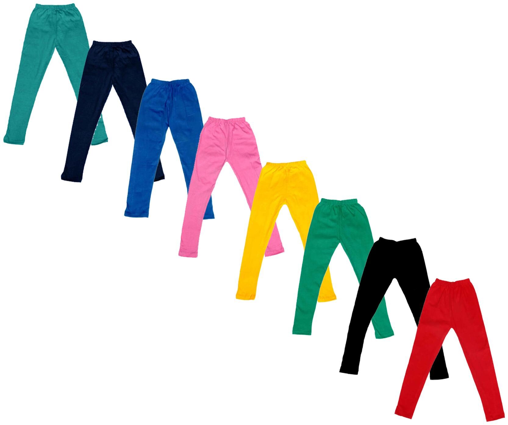 

Indiweaves Baby girl Cotton Solid Leggings - Multi