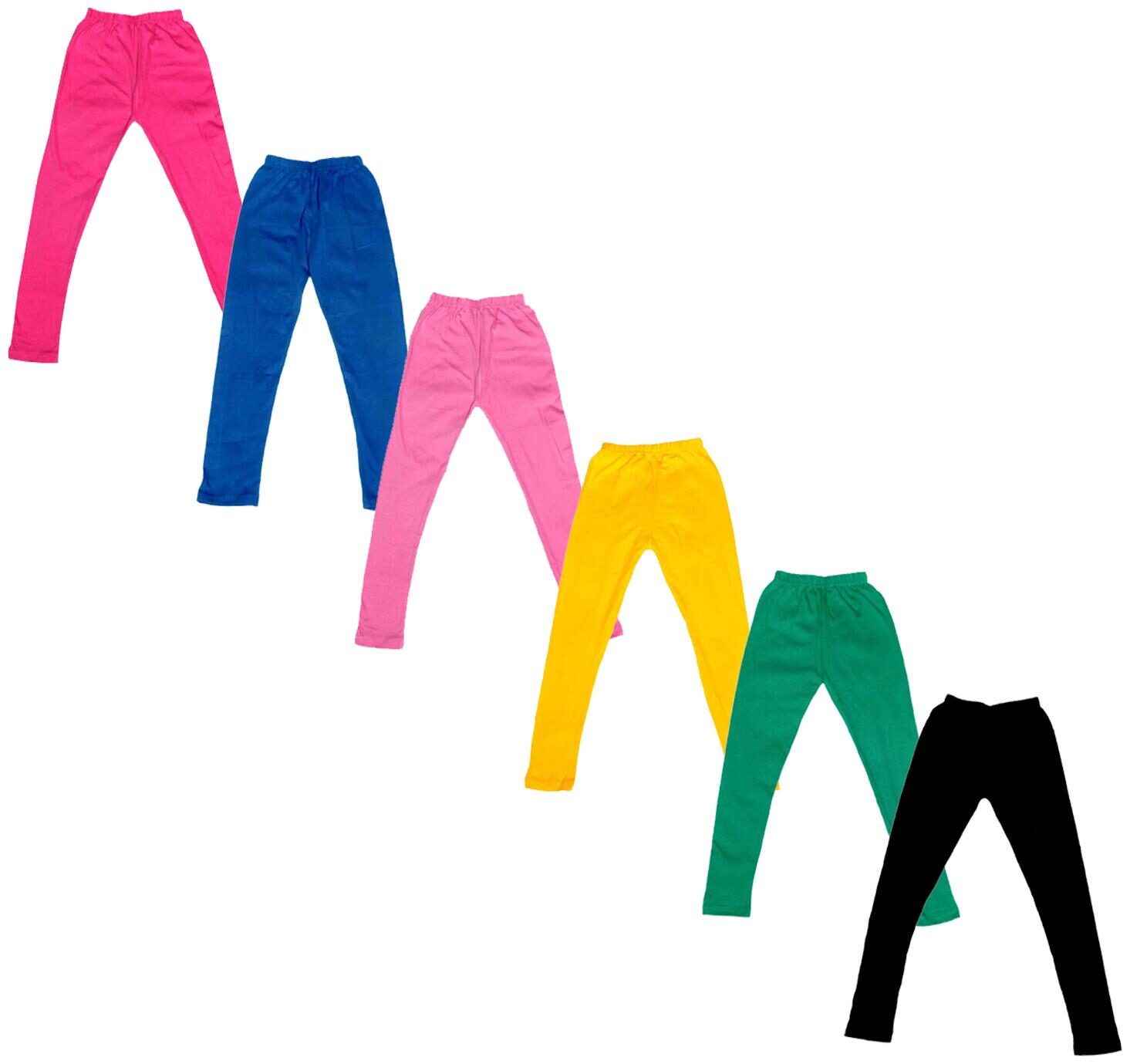 

Indiweaves Baby girl Cotton Solid Leggings - Multi