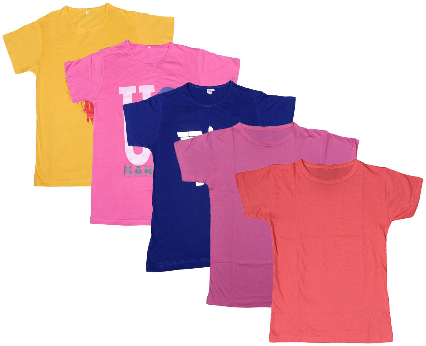 

Indiweaves Boy Cotton Solid T-shirt - Multi