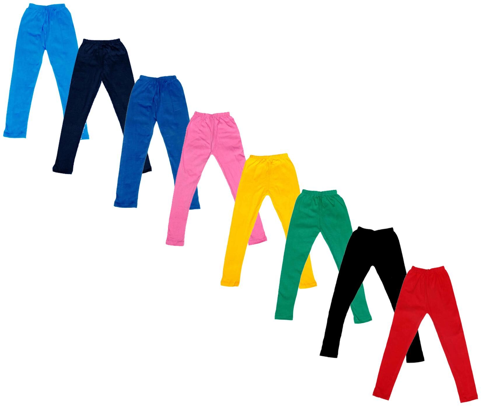 

Indiweaves Baby girl Cotton Solid Leggings - Multi