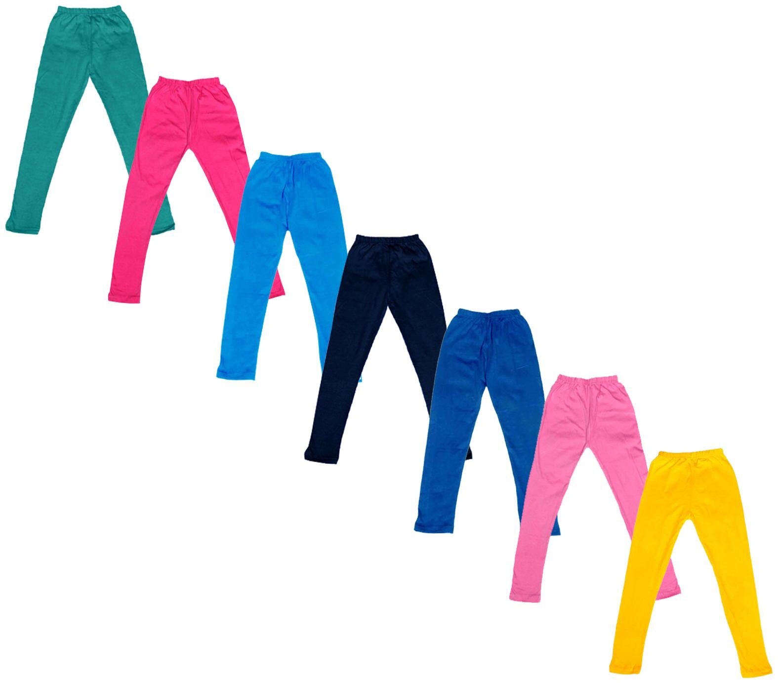 

Indiweaves Baby girl Cotton Solid Leggings - Multi