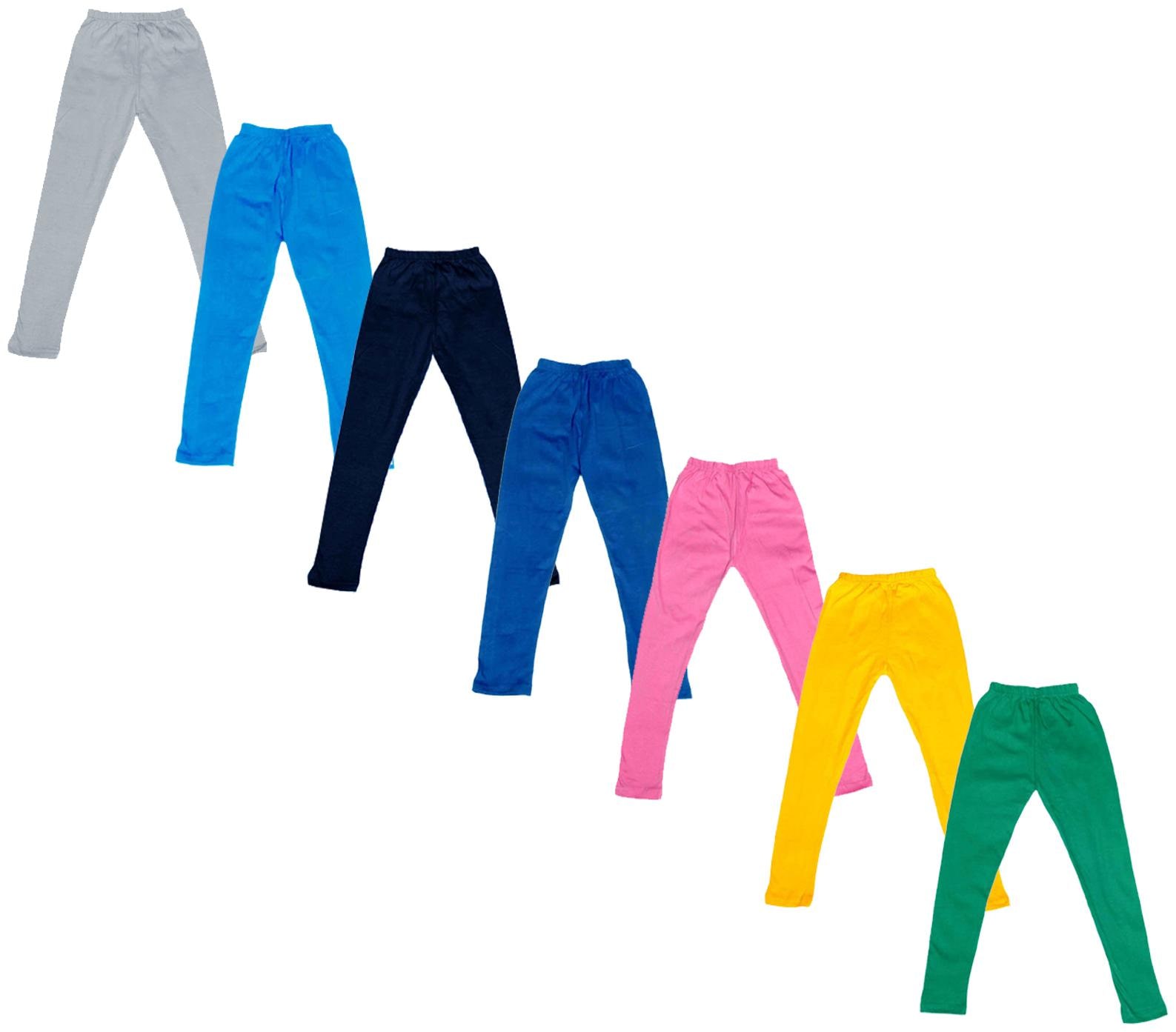 

Indiweaves Baby girl Cotton Solid Leggings - Multi