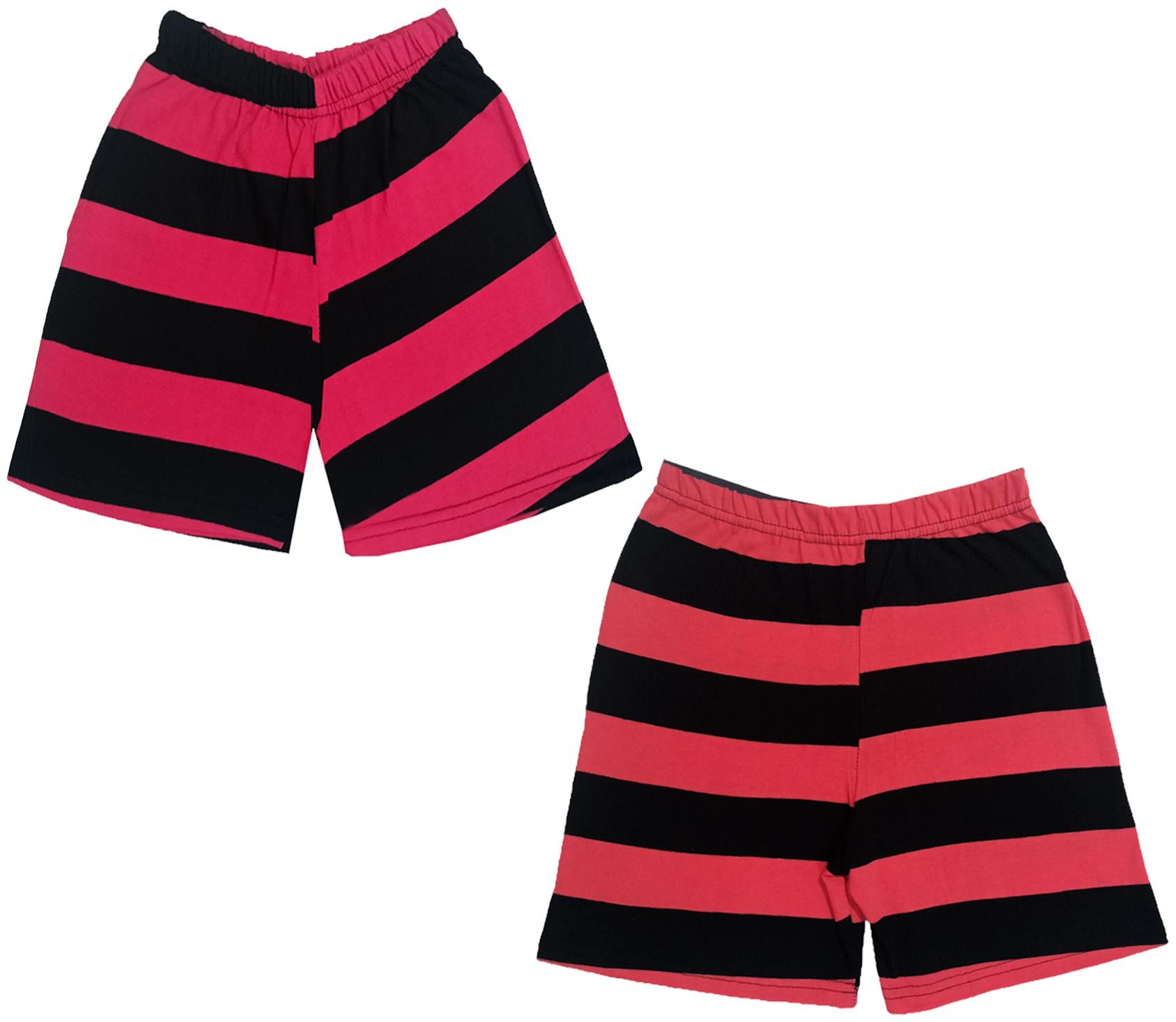 

IndiWeaves Boys Cotton Striped Shorts (Pack of 2) Multi