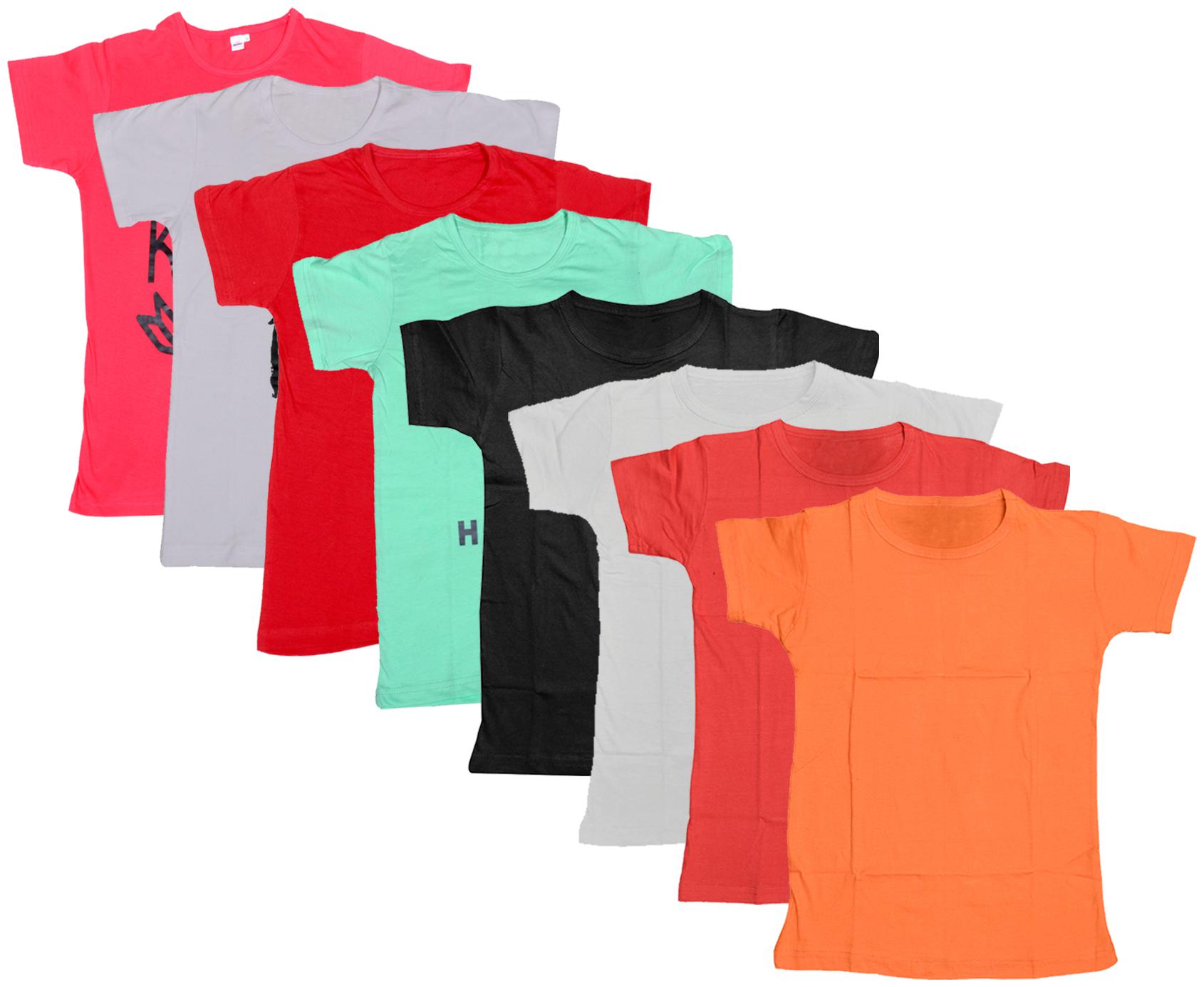 

Indiweaves Boy Cotton Solid T-shirt - Multi