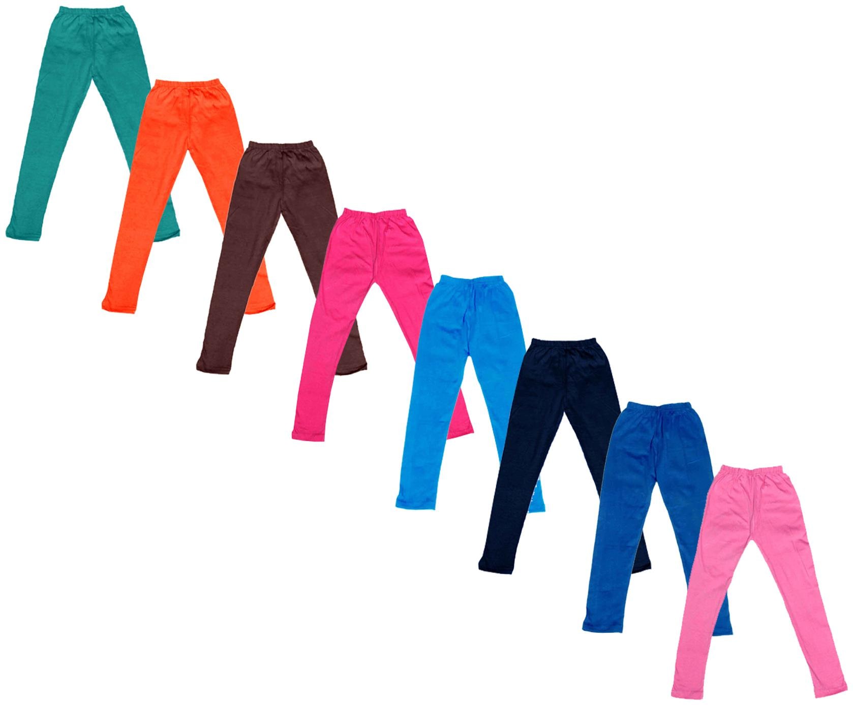 

Indiweaves Baby girl Cotton Solid Leggings - Multi