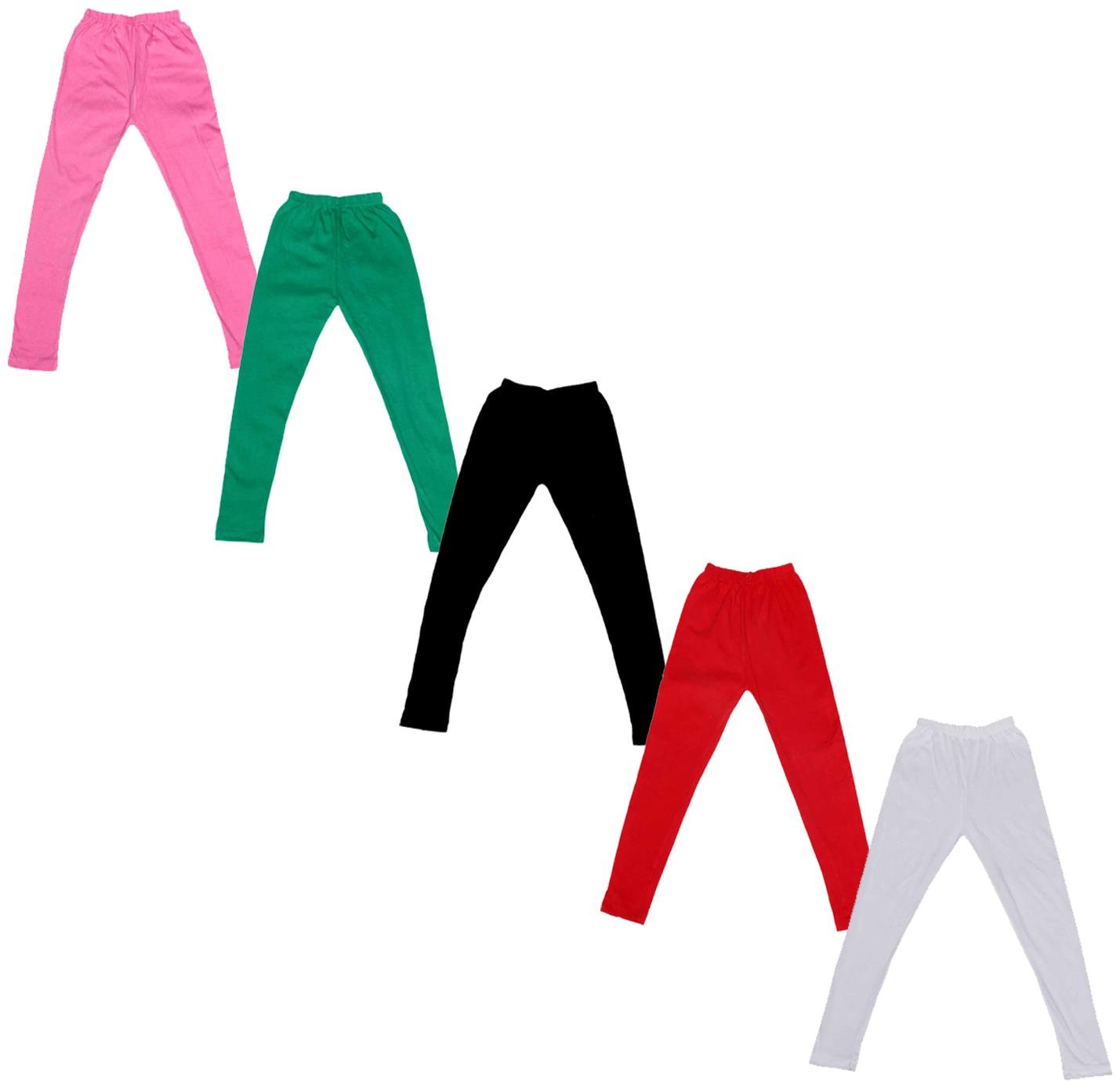 

Indiweaves Baby girl Cotton Solid Leggings - Multi
