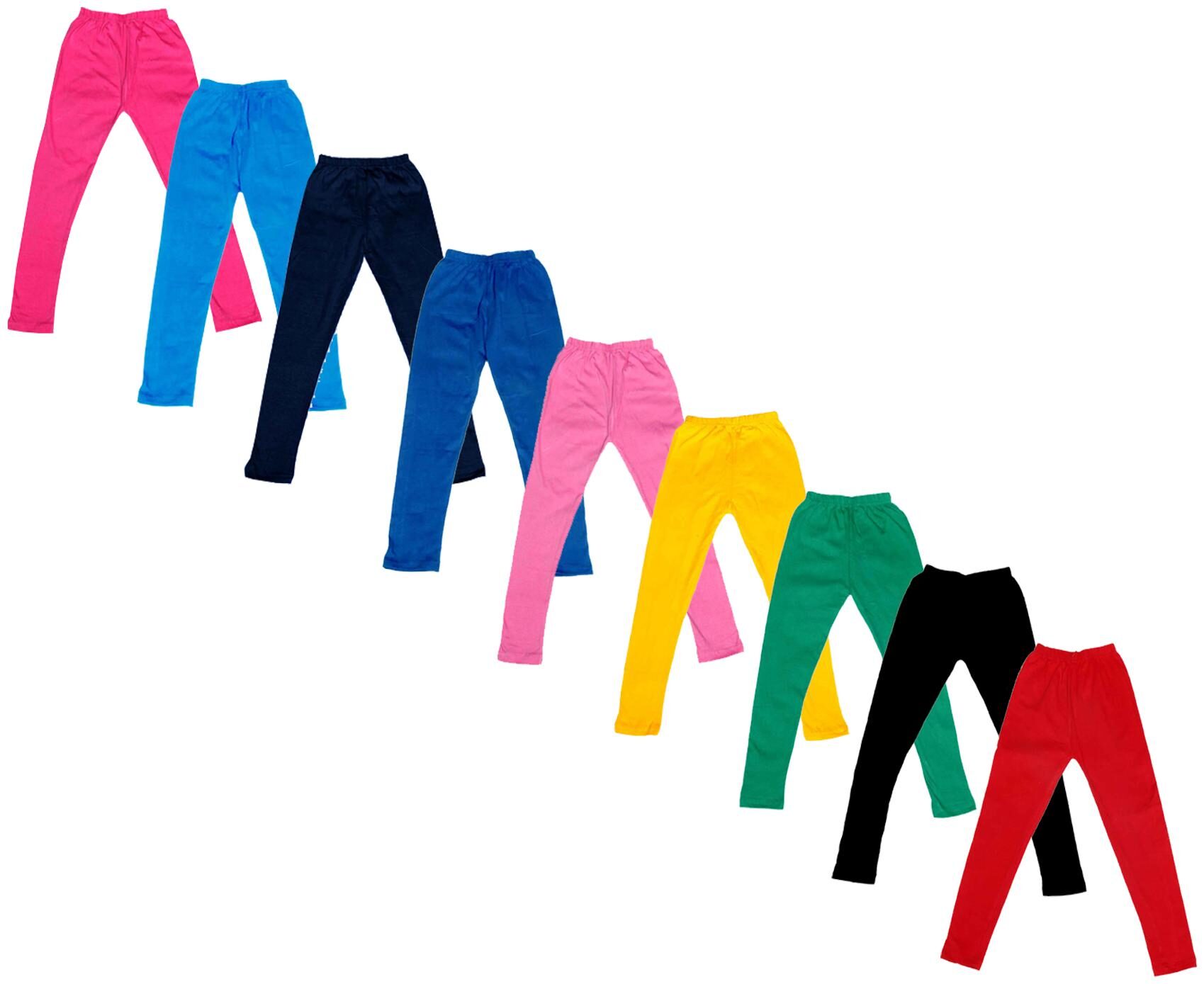 

Indiweaves Baby girl Cotton Solid Leggings - Multi
