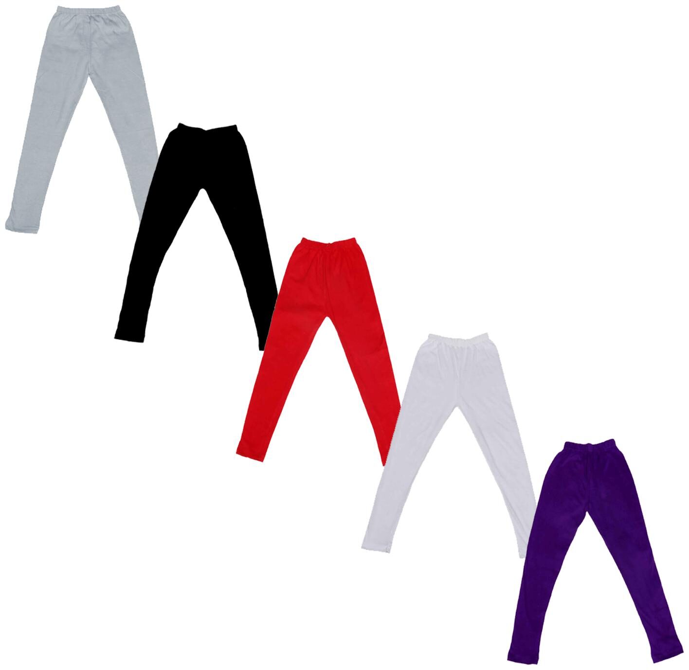 

Indiweaves Baby girl Cotton Solid Leggings - Multi