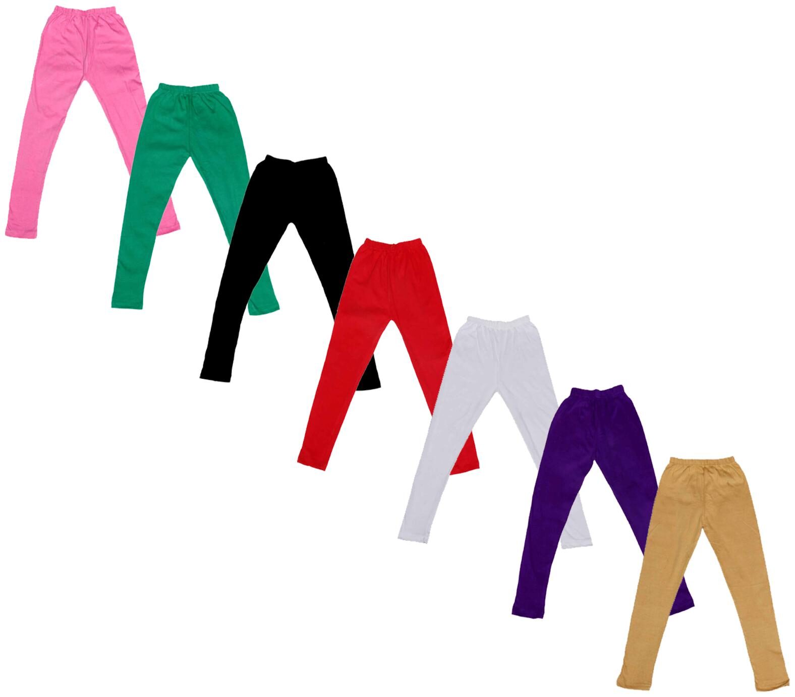 

Indiweaves Baby girl Cotton Solid Leggings - Multi