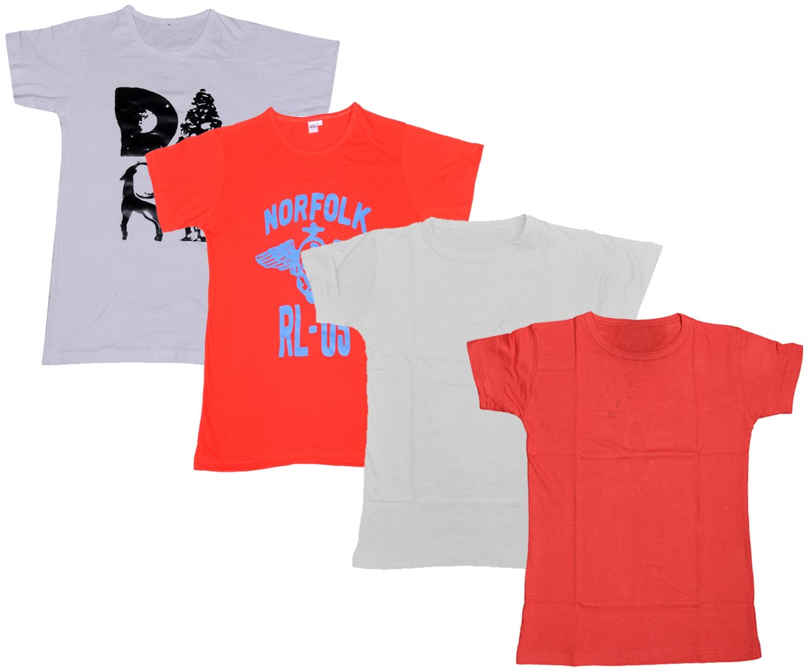 

Indiweaves Boy Cotton Solid T-shirt - Multi