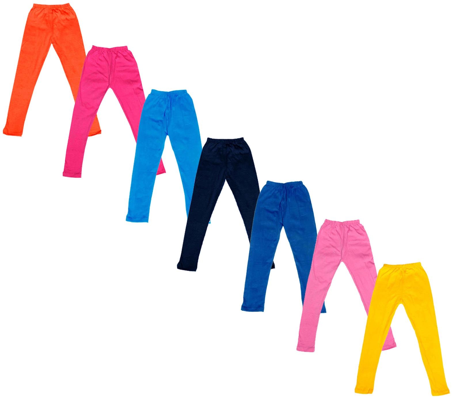 

Indiweaves Baby girl Cotton Solid Leggings - Multi