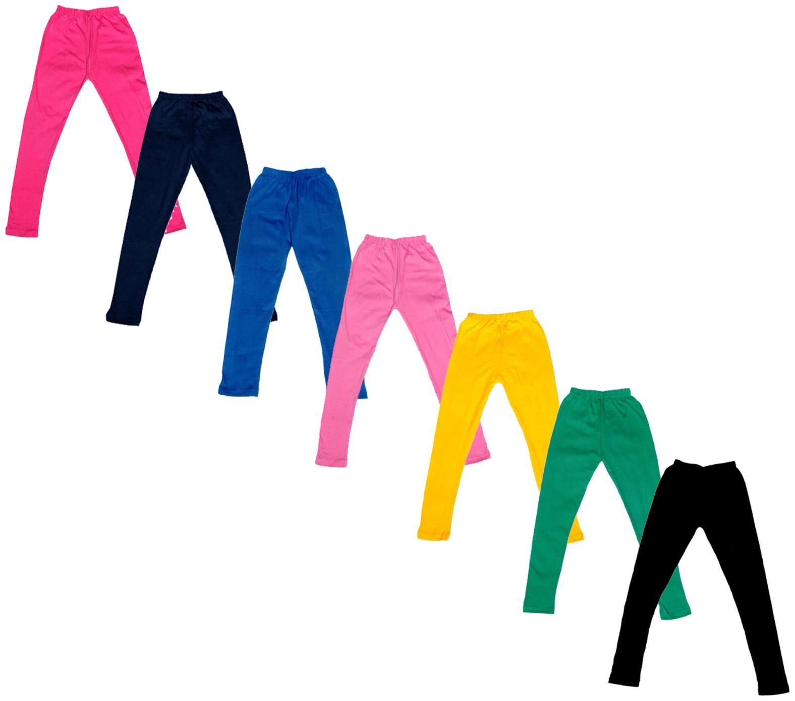 

Indiweaves Baby girl Cotton Solid Leggings - Multi
