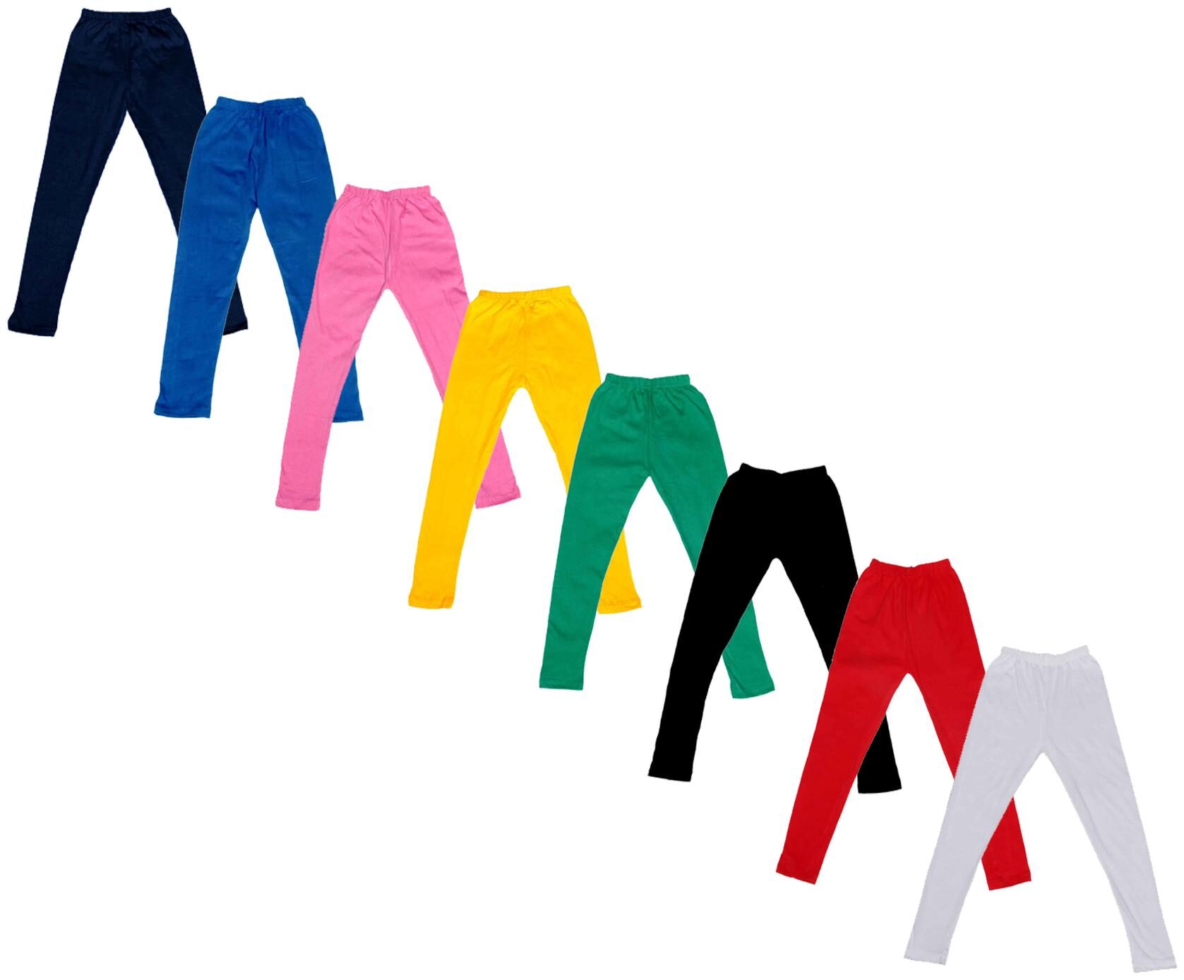 

Indiweaves Baby girl Cotton Solid Leggings - Multi