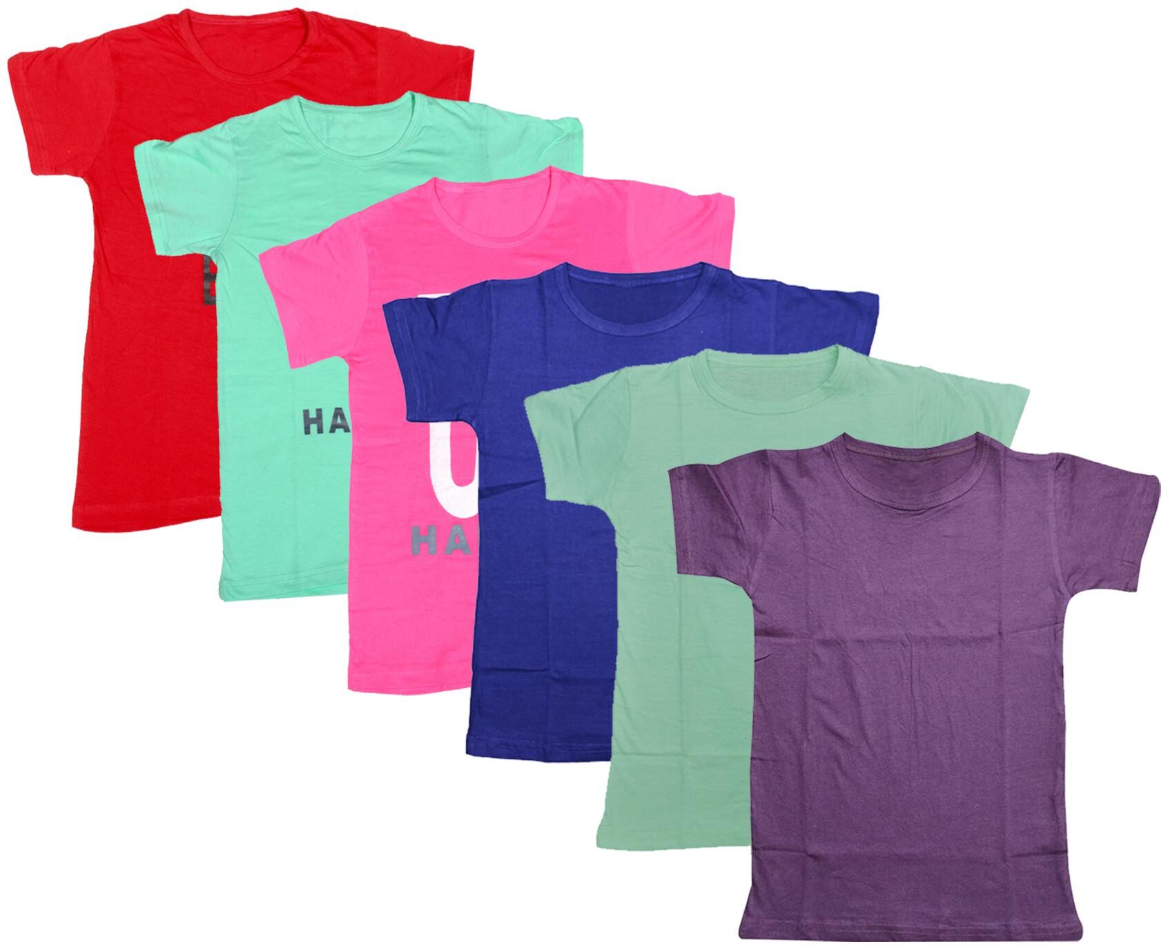 

Indiweaves Boy Cotton Solid T-shirt - Multi