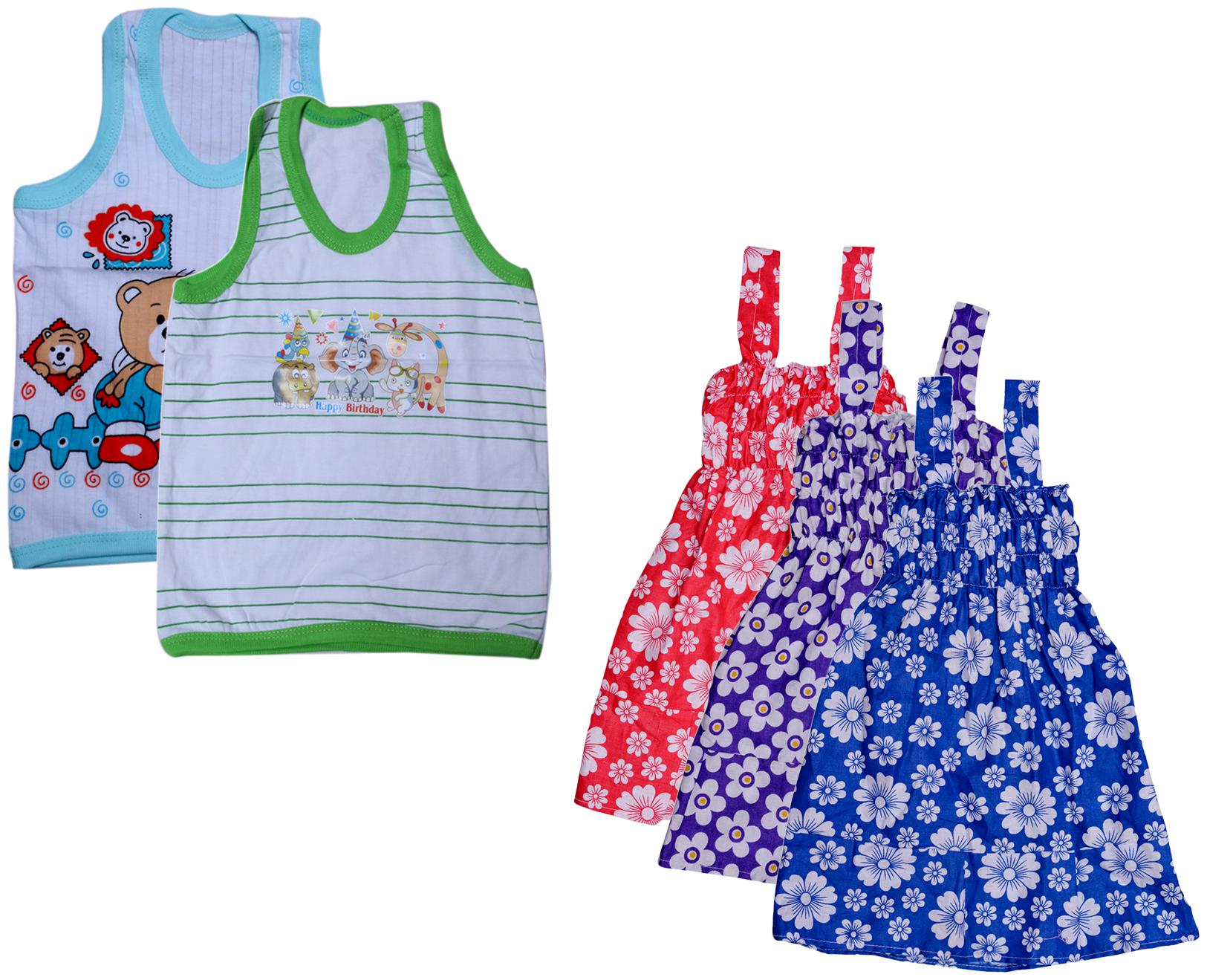 

Indiweaves Girl Cotton Printed Top - Multi