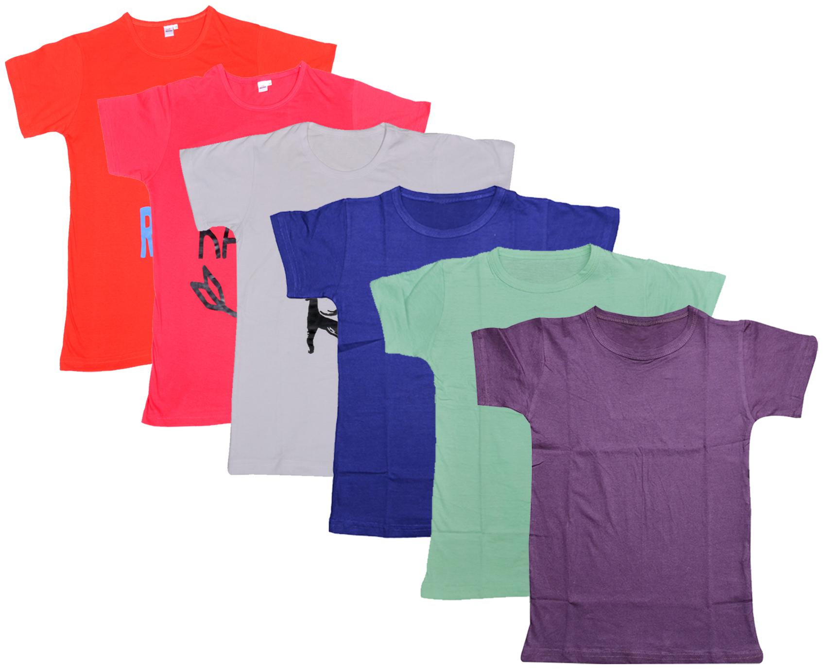 

Indiweaves Boy Cotton Solid T-shirt - Multi